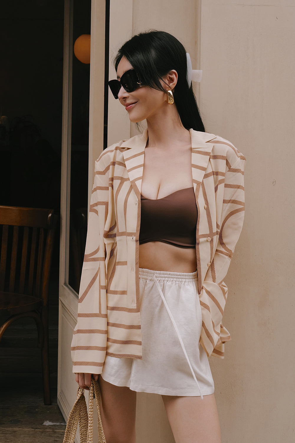 (最後現貨) Essential Heart Shape Bra Top<br/>防移位桃心領Bra Top -【巧克力 M】