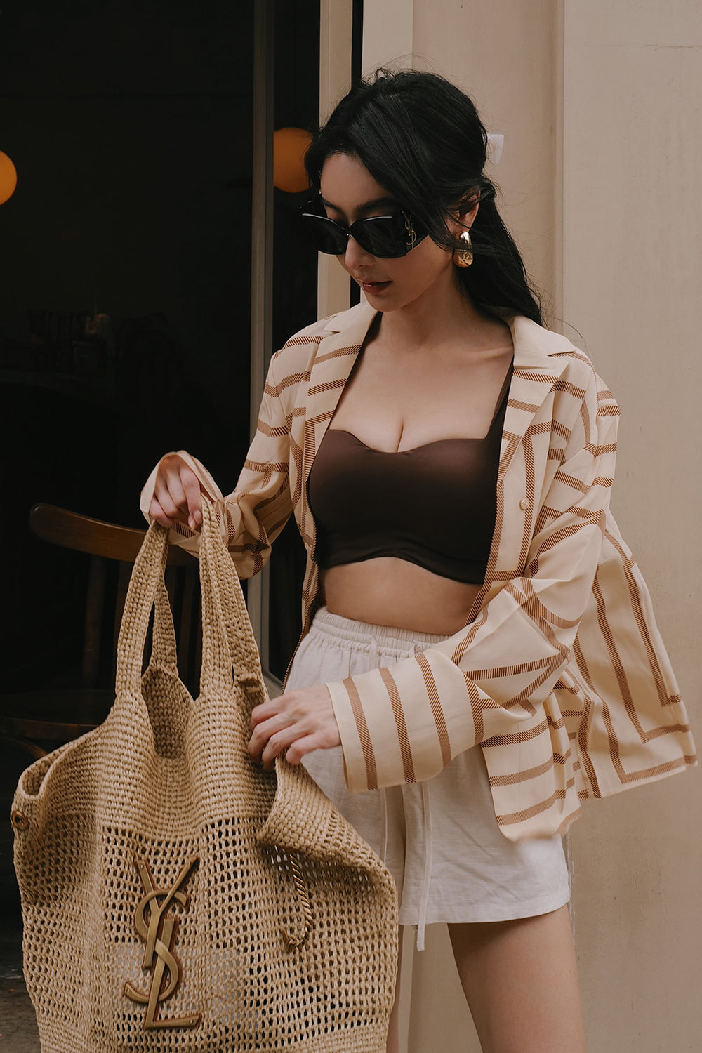 (最後現貨) Essential Heart Shape Bra Top<br/>防移位桃心領Bra Top -【巧克力 M】