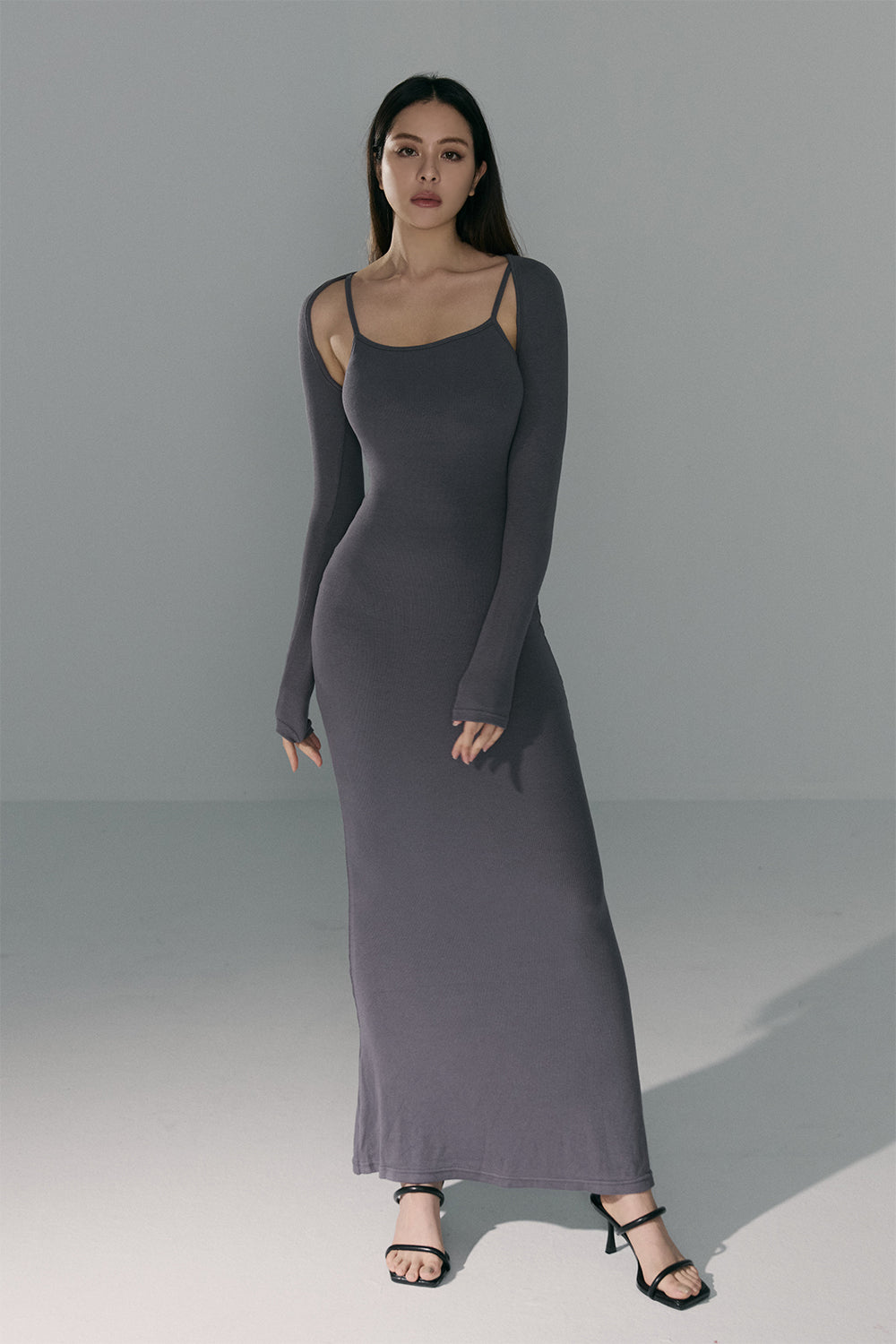 Elegant Rib Knit Maxi Bra Dress (入門必試bra dress) By mumm - Milu