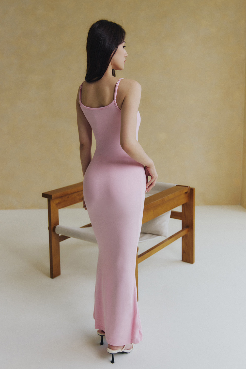 Elegant Rib Knit Maxi Bra Dress (入門必試bra dress) By mumm - Milu