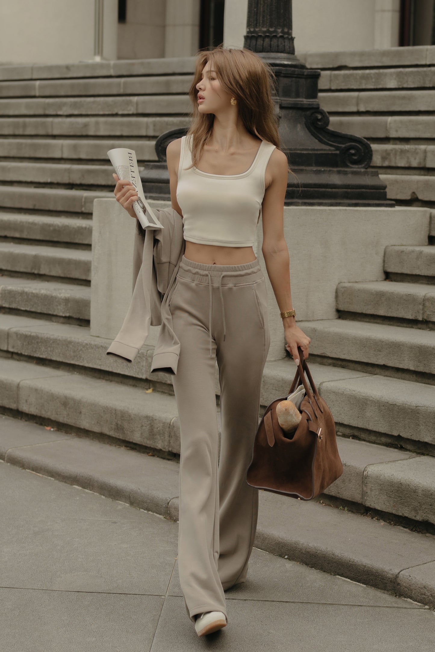 Peach Skin Sweatpants (蜜桃絨長腿褲) By mumm - Milu
