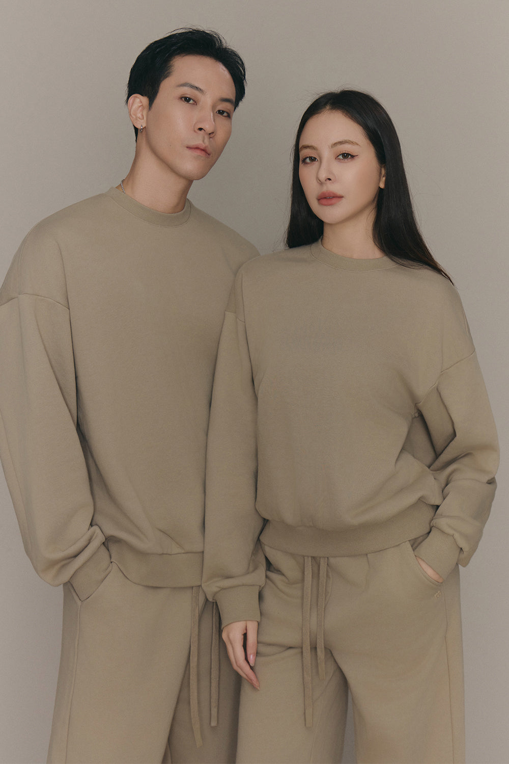 (現貨) Cozy Heater Sweatshirt (絨絨暖爐衛衣) -【礦石灰 L】 By mumm - Milu