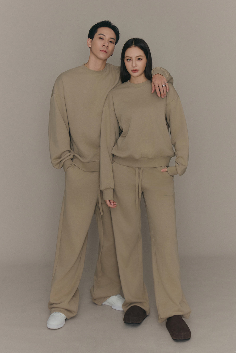 (現貨) Cozy Heater Sweatshirt (絨絨暖爐衛衣) -【礦石灰 L】 By mumm - Milu