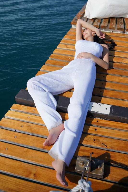 (現貨) Ice Knit High Waist Pants (冰紗長腿褲) By mumm - Milu