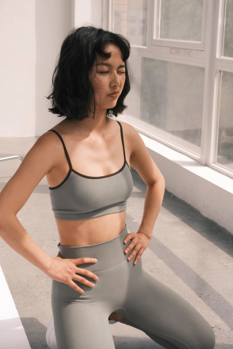 (現貨) Wrapin Camisole Bra Top - 【海沫綠M】 By AAAD - Active Wear - Milu