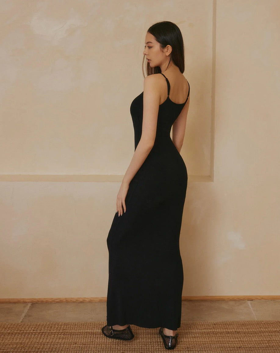 Elegant Rib Knit Maxi Bra Dress (入門必試bra dress) By mumm - Milu