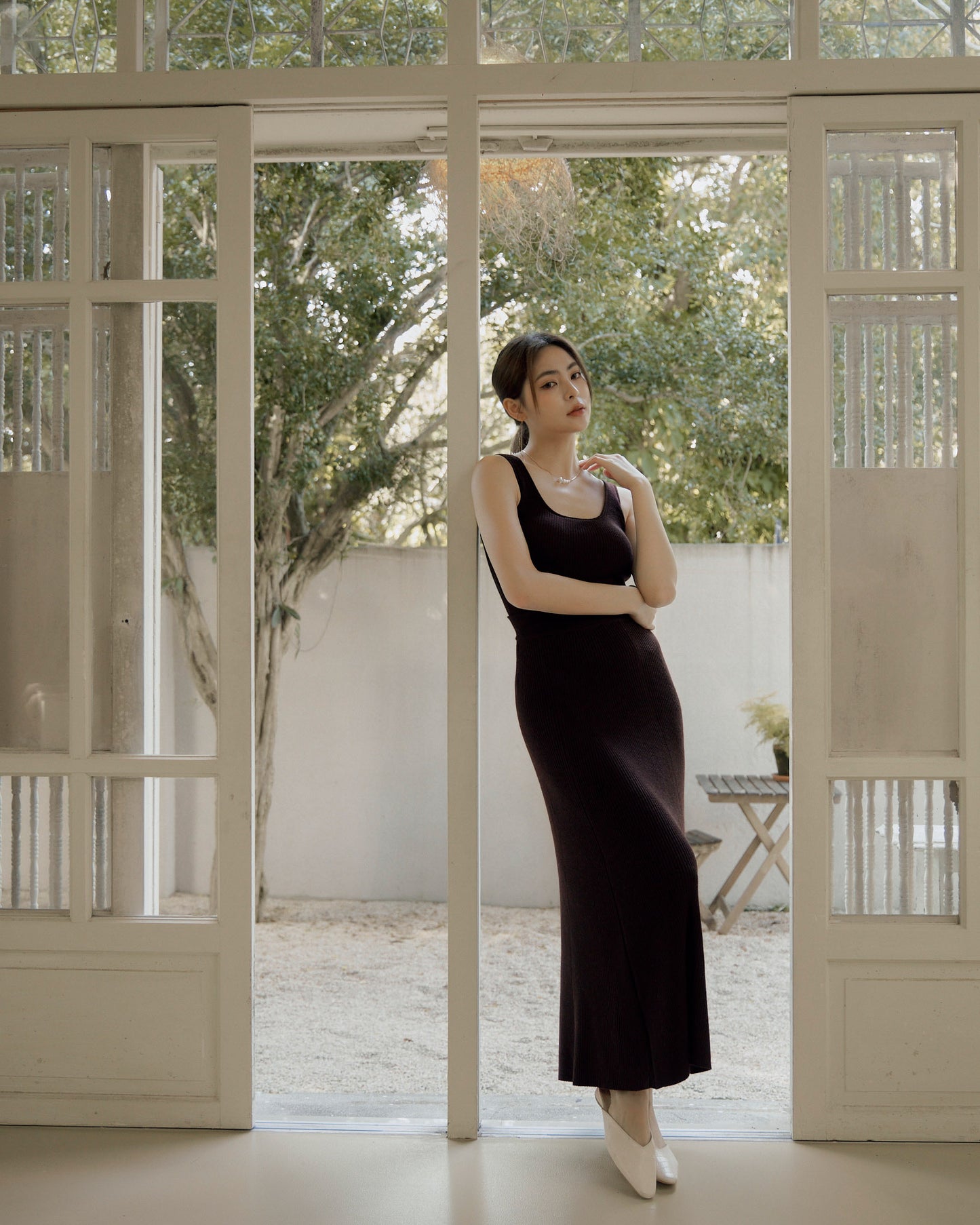 Daily Knit Full Skirt<br/>日常傘擺針織裙