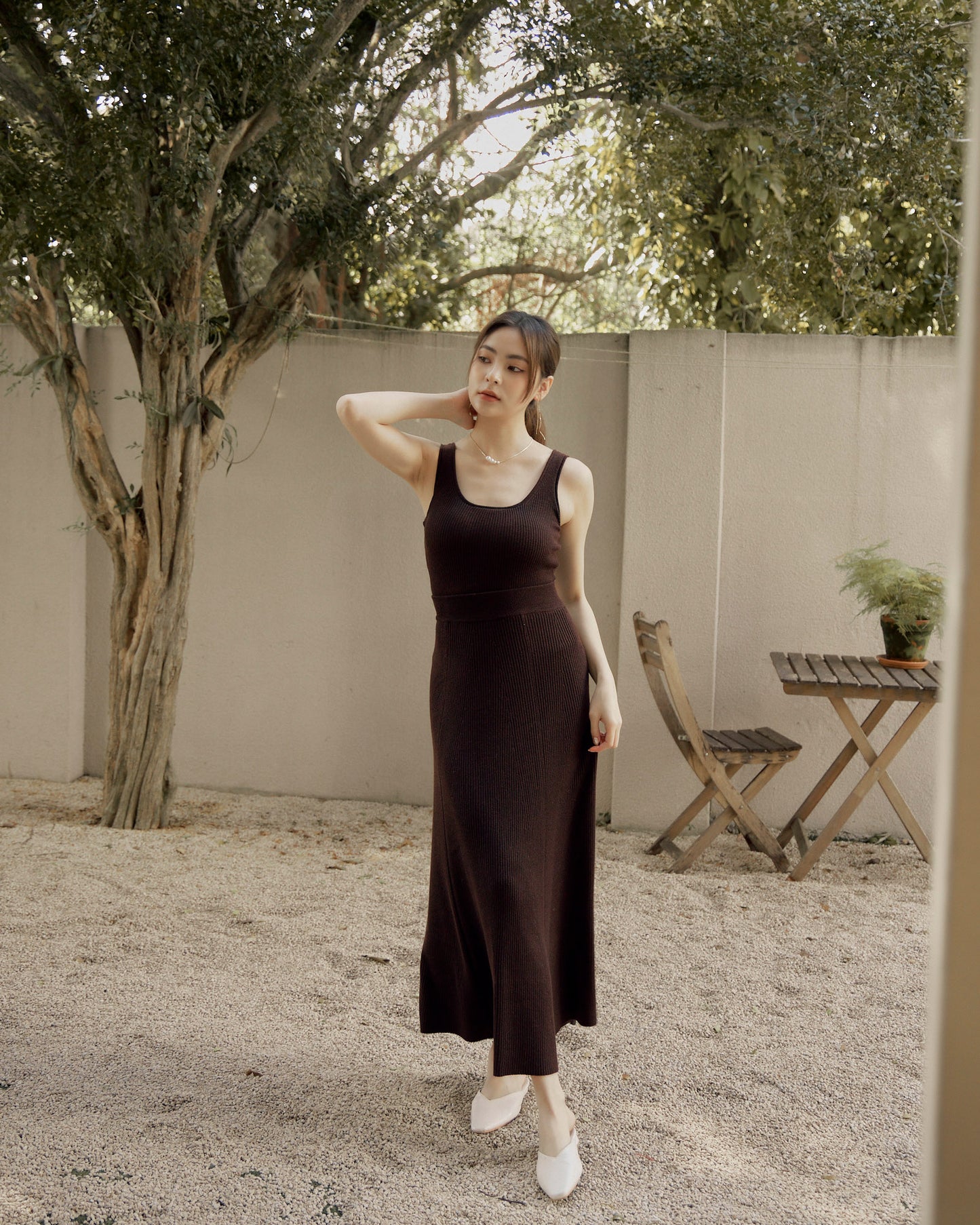 Daily Knit Full Skirt<br/>日常傘擺針織裙