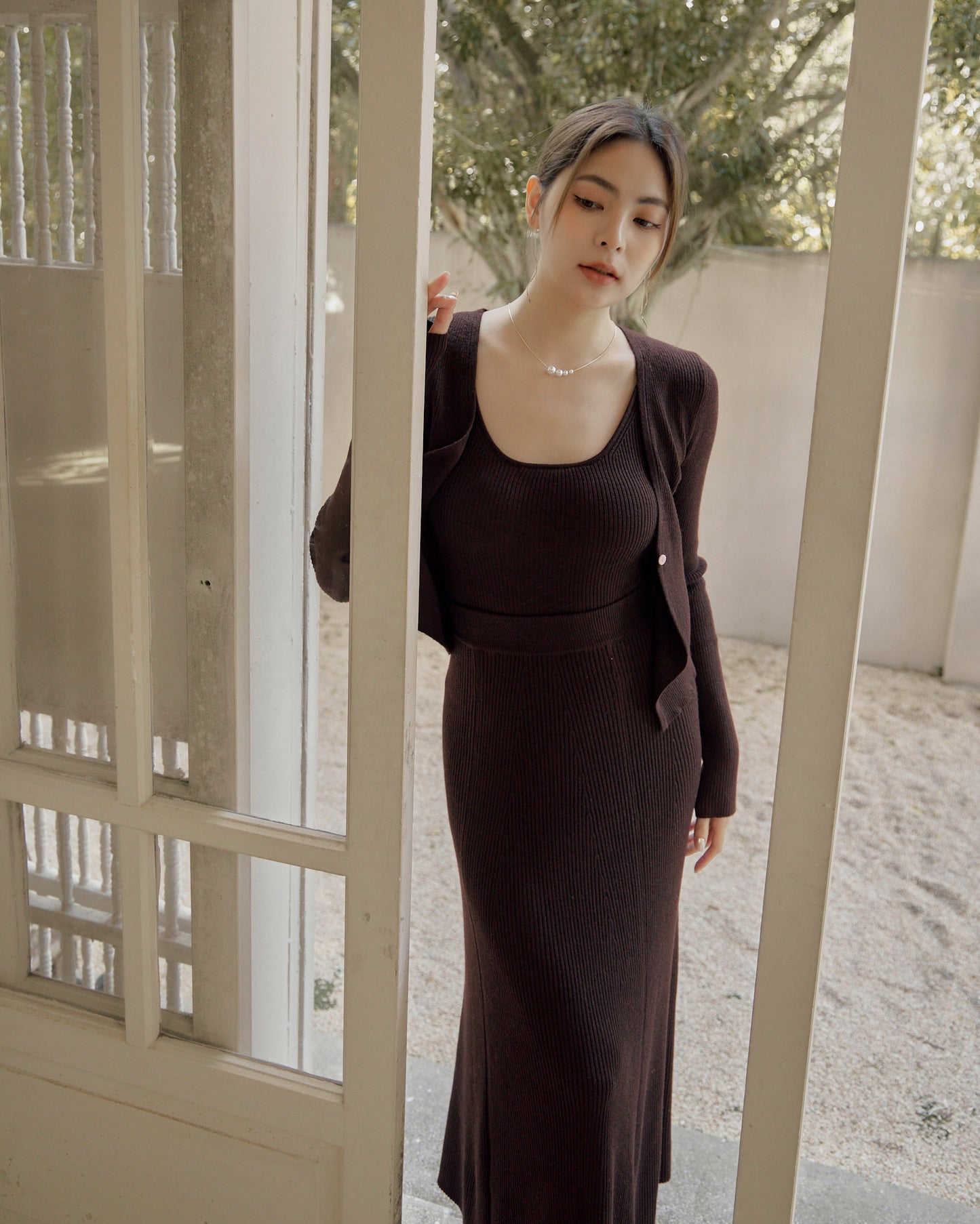 Daily Knit Full Skirt<br/>日常傘擺針織裙