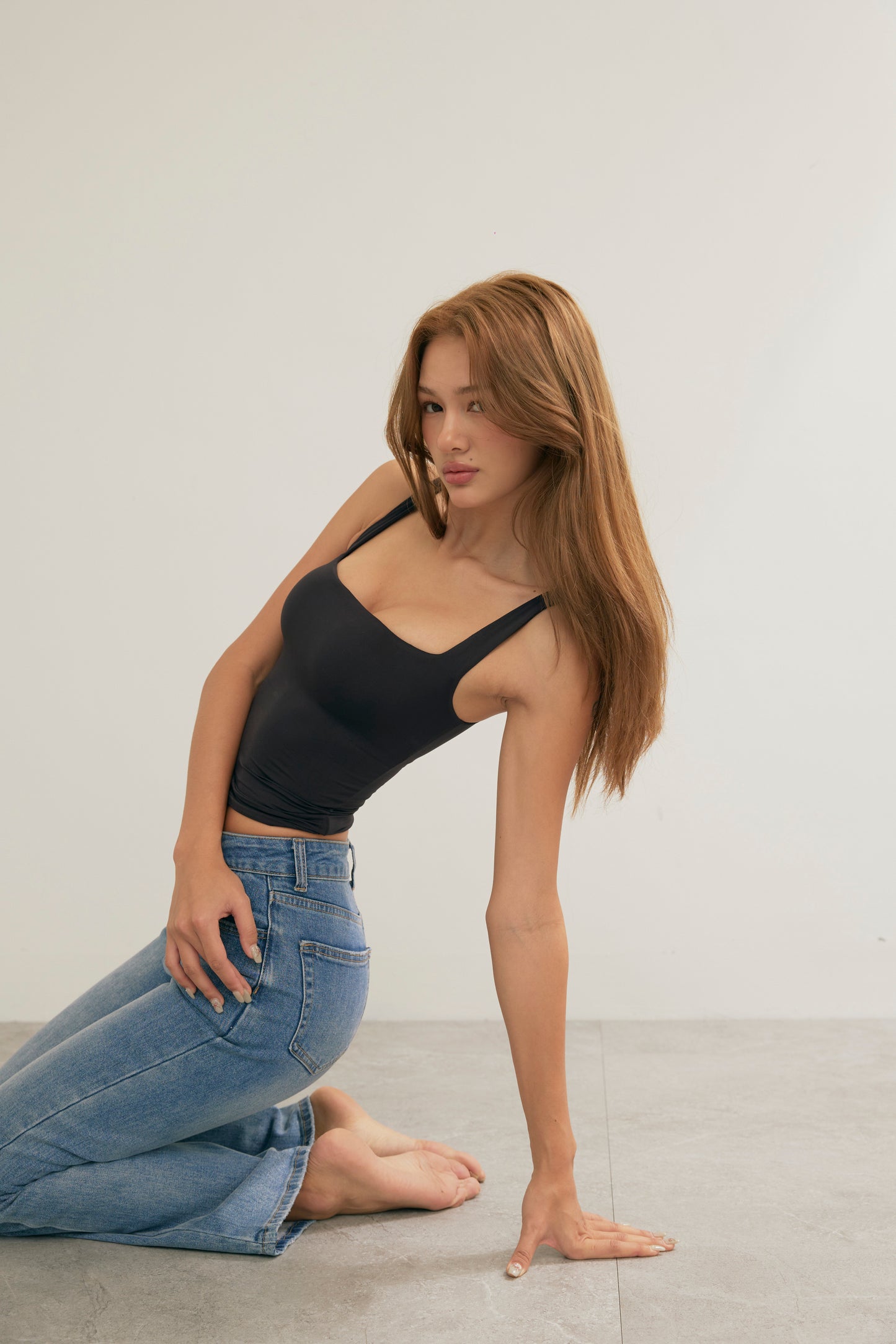 Base Square Neck Bra Top (輕塑腰收副乳) By Beigy - Milu