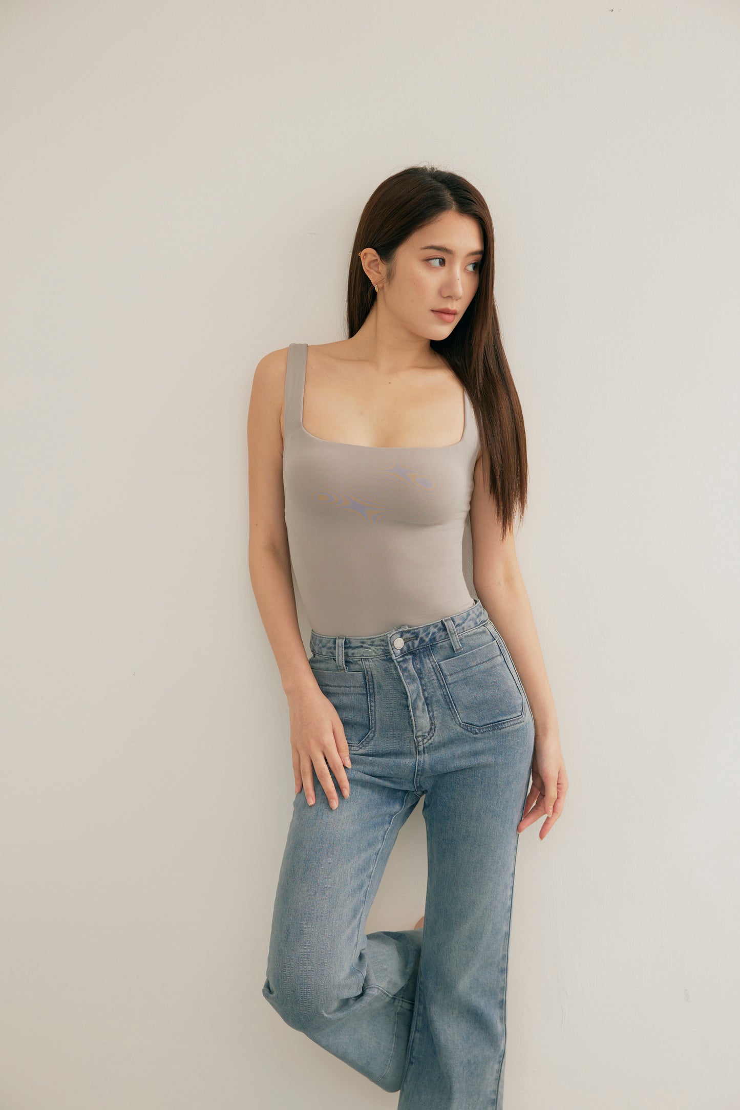 Base Square Neck Bra Top (輕塑腰收副乳) By Beigy - Milu