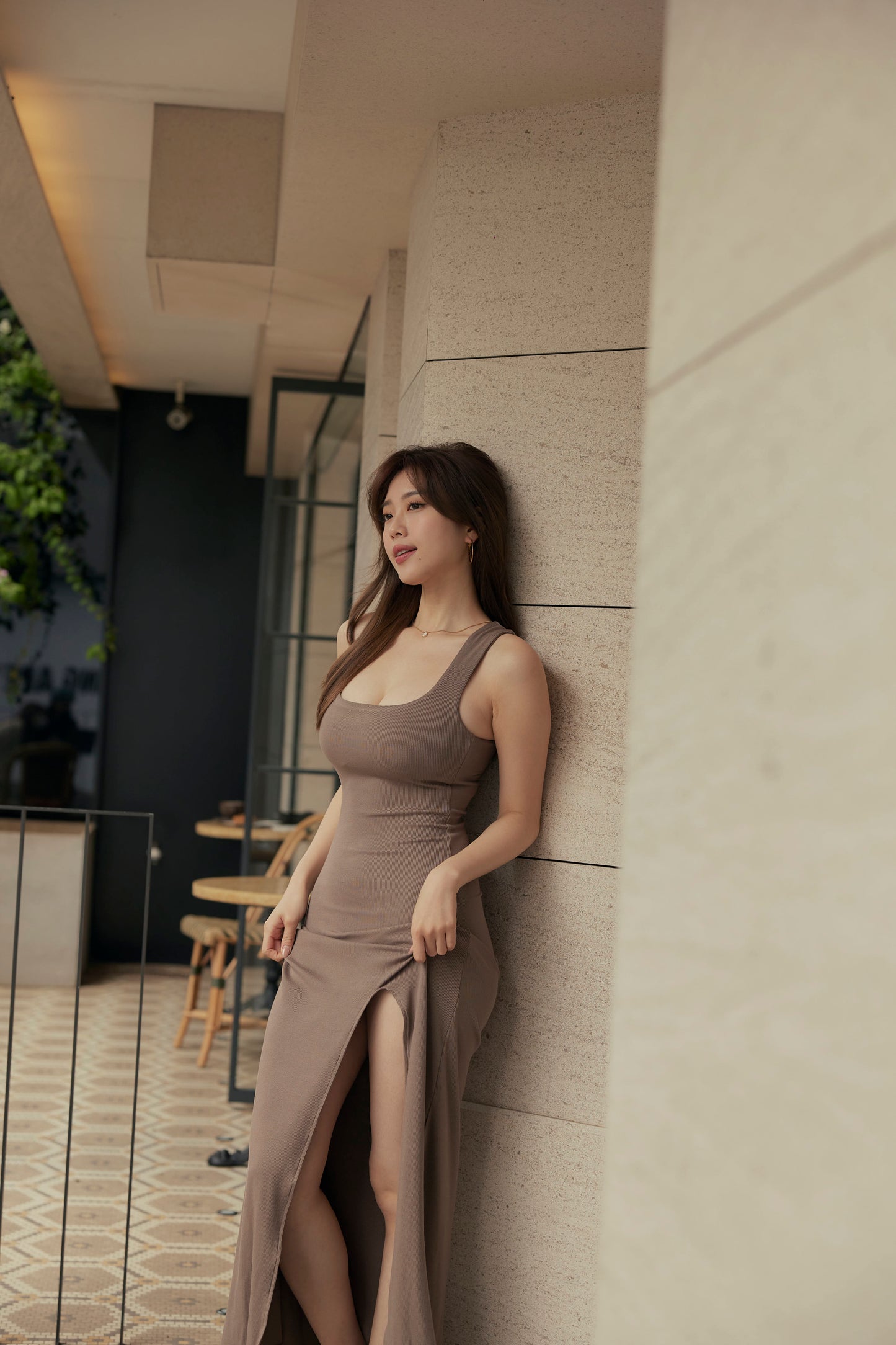 Slimming Slit Bra Dress (顯瘦Push-Up款) By Beigy - Milu