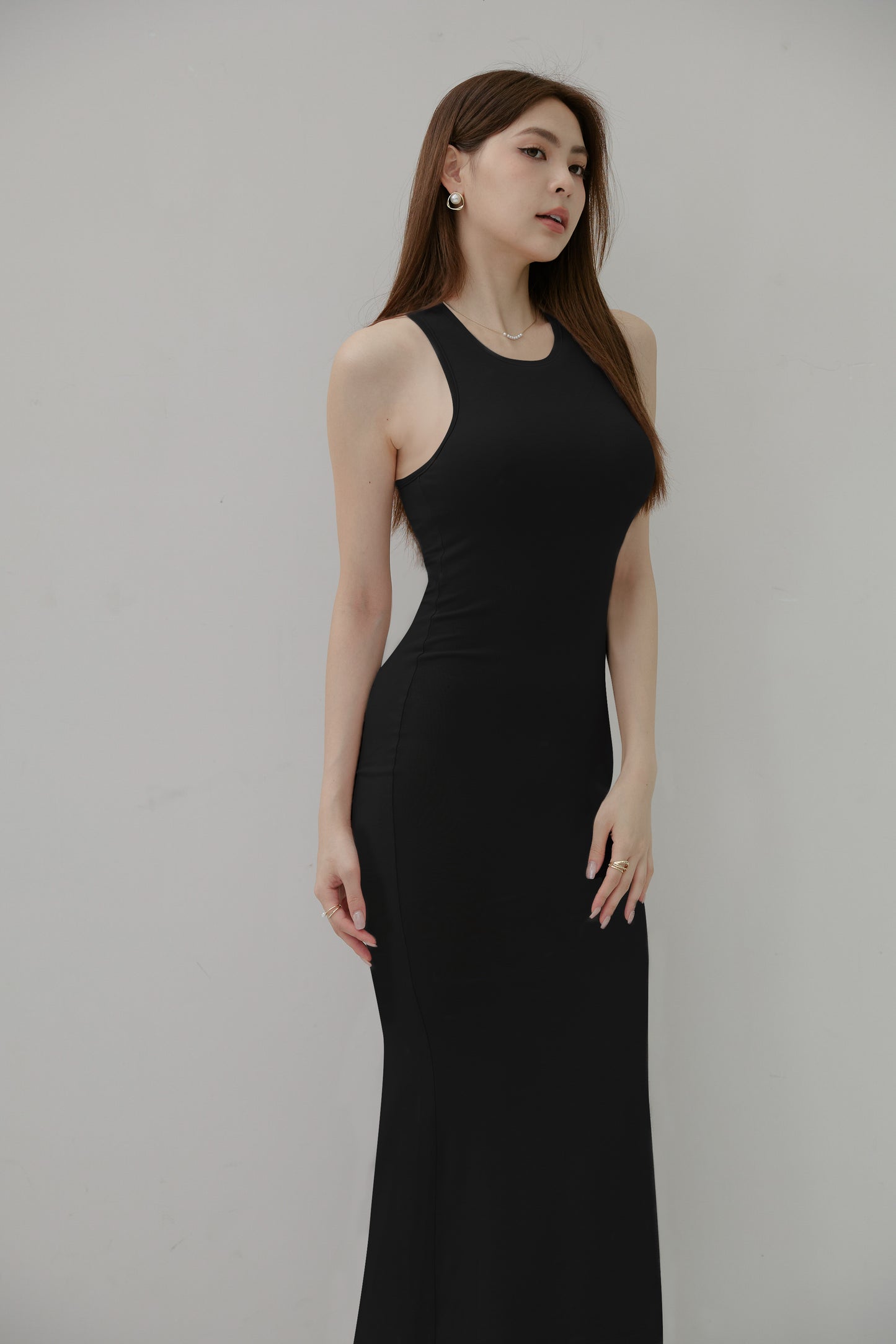 Prefect Shape Halter Bra Dress (小個子版削肩魚尾) By Beigy - Milu