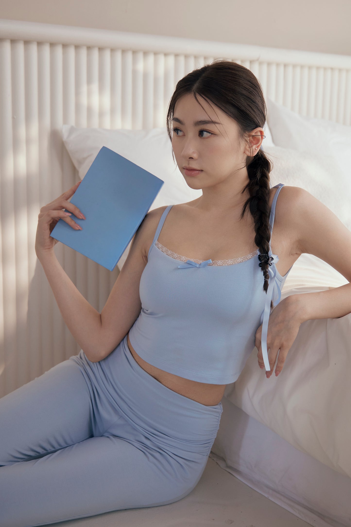 Modal Lace Strap Bra Top (蝴蝶結蕾絲) By Beigy - Milu