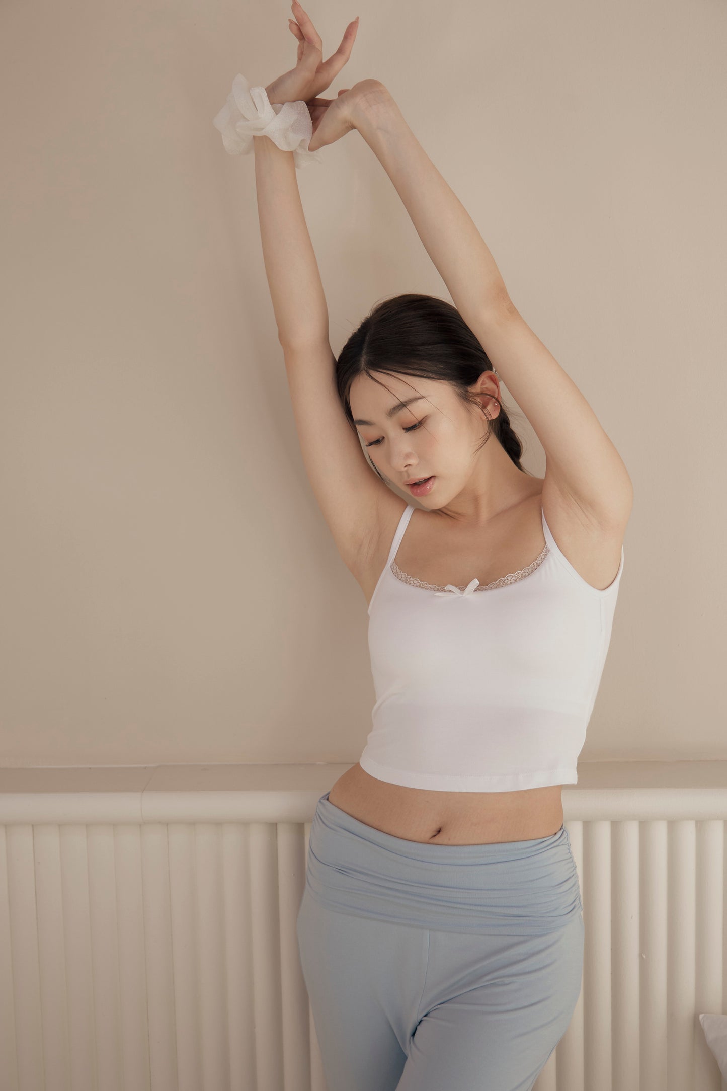Modal Lace Strap Bra Top (蝴蝶結蕾絲) By Beigy - Milu