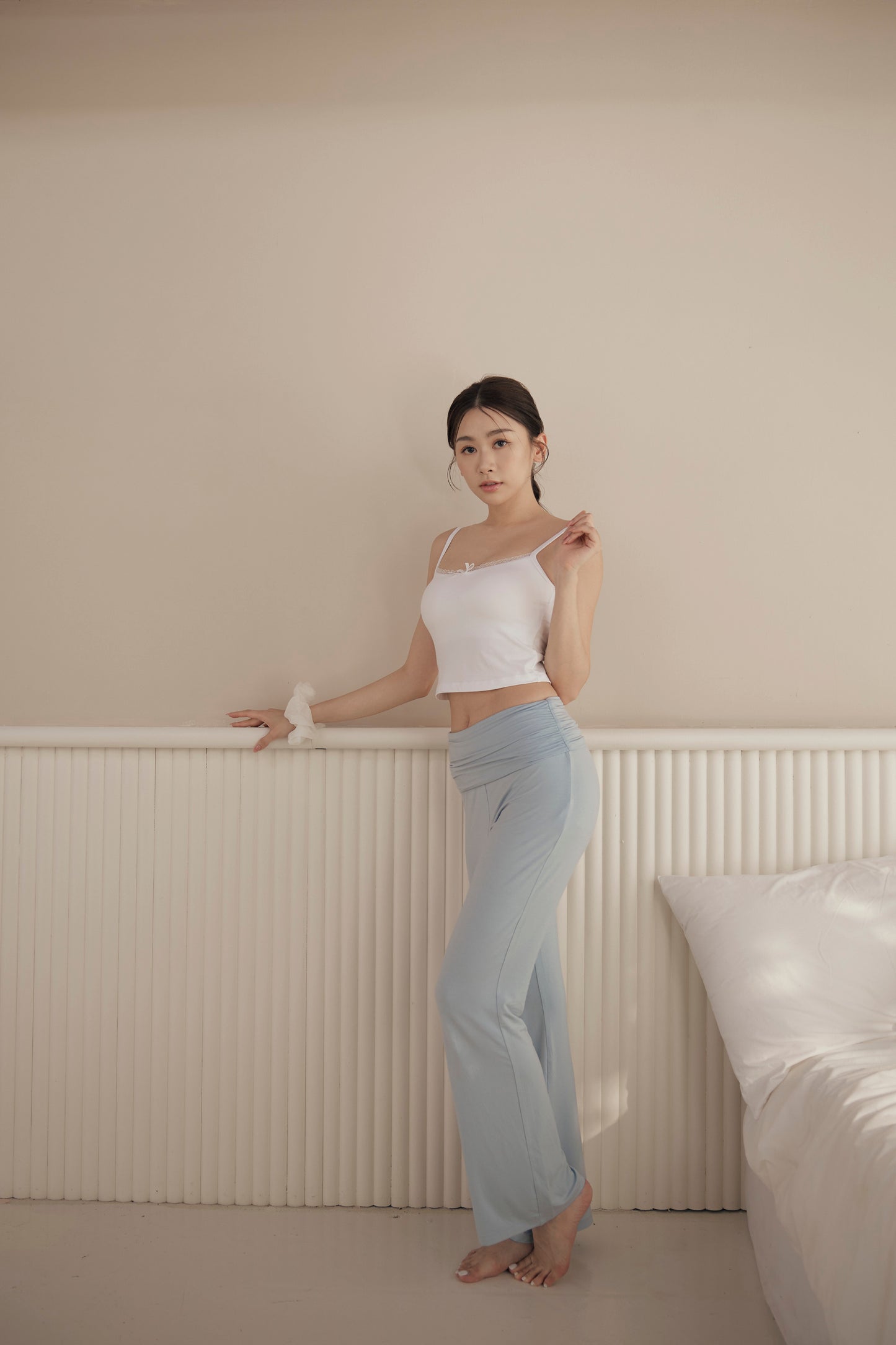 Modal Lace Strap Bra Top (蝴蝶結蕾絲) By Beigy - Milu