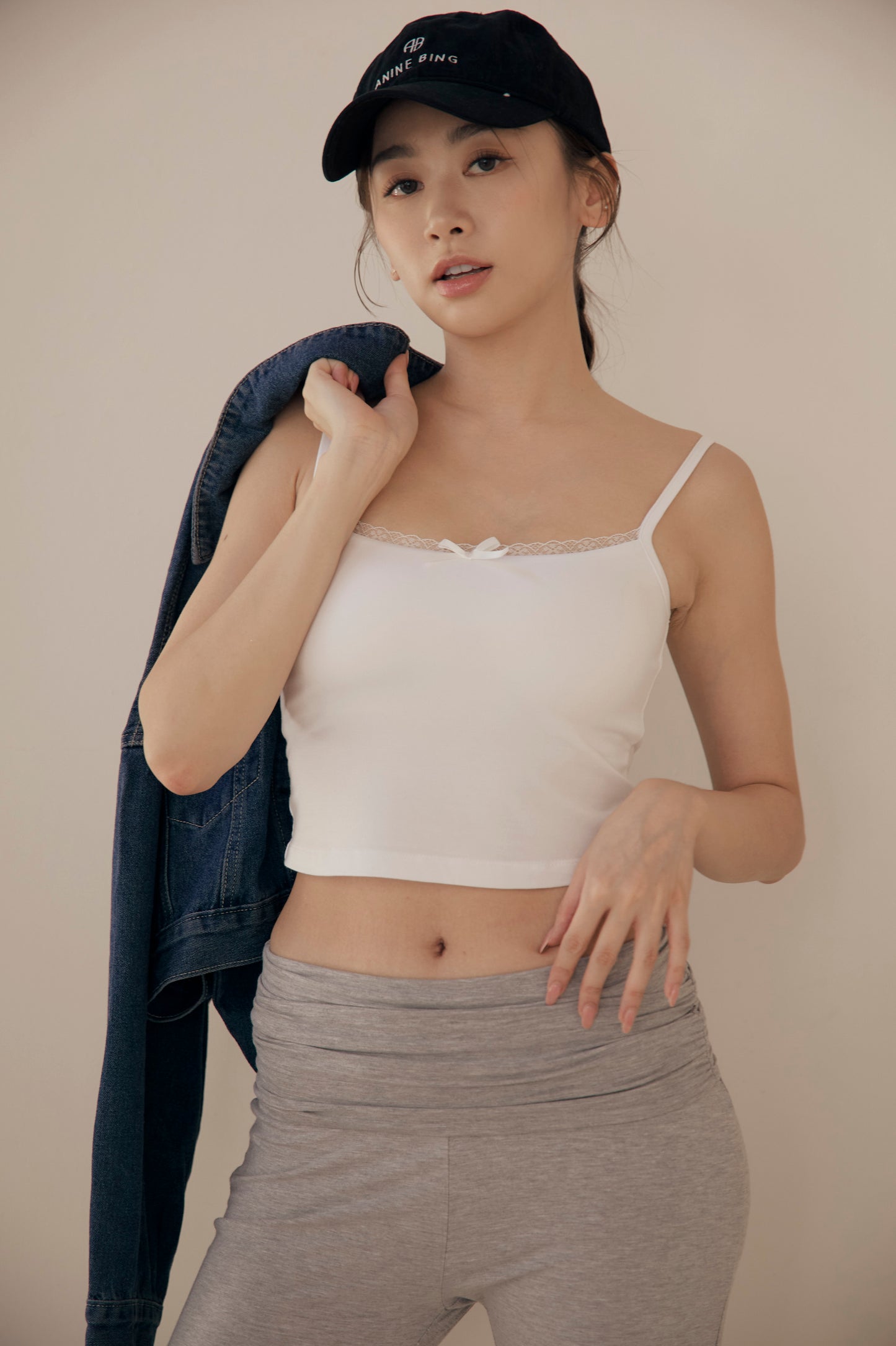 Modal Lace Strap Bra Top (蝴蝶結蕾絲) By Beigy - Milu