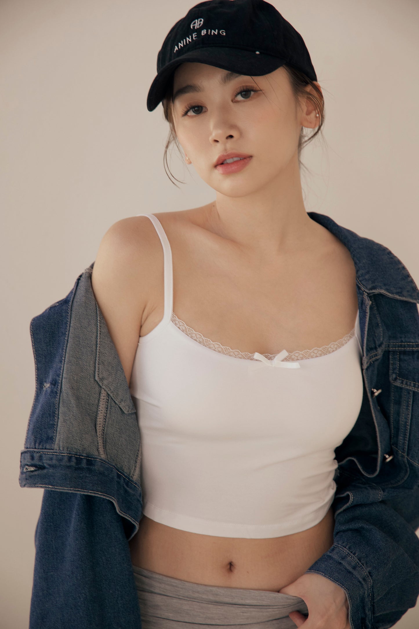 Modal Lace Strap Bra Top (蝴蝶結蕾絲) By Beigy - Milu