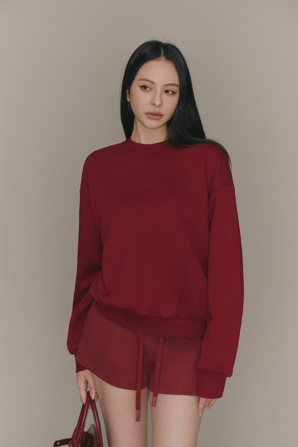 (現貨) Cozy Heater Sweatshirt (絨絨暖爐衛衣) -【礦石灰 L】 By mumm - Milu