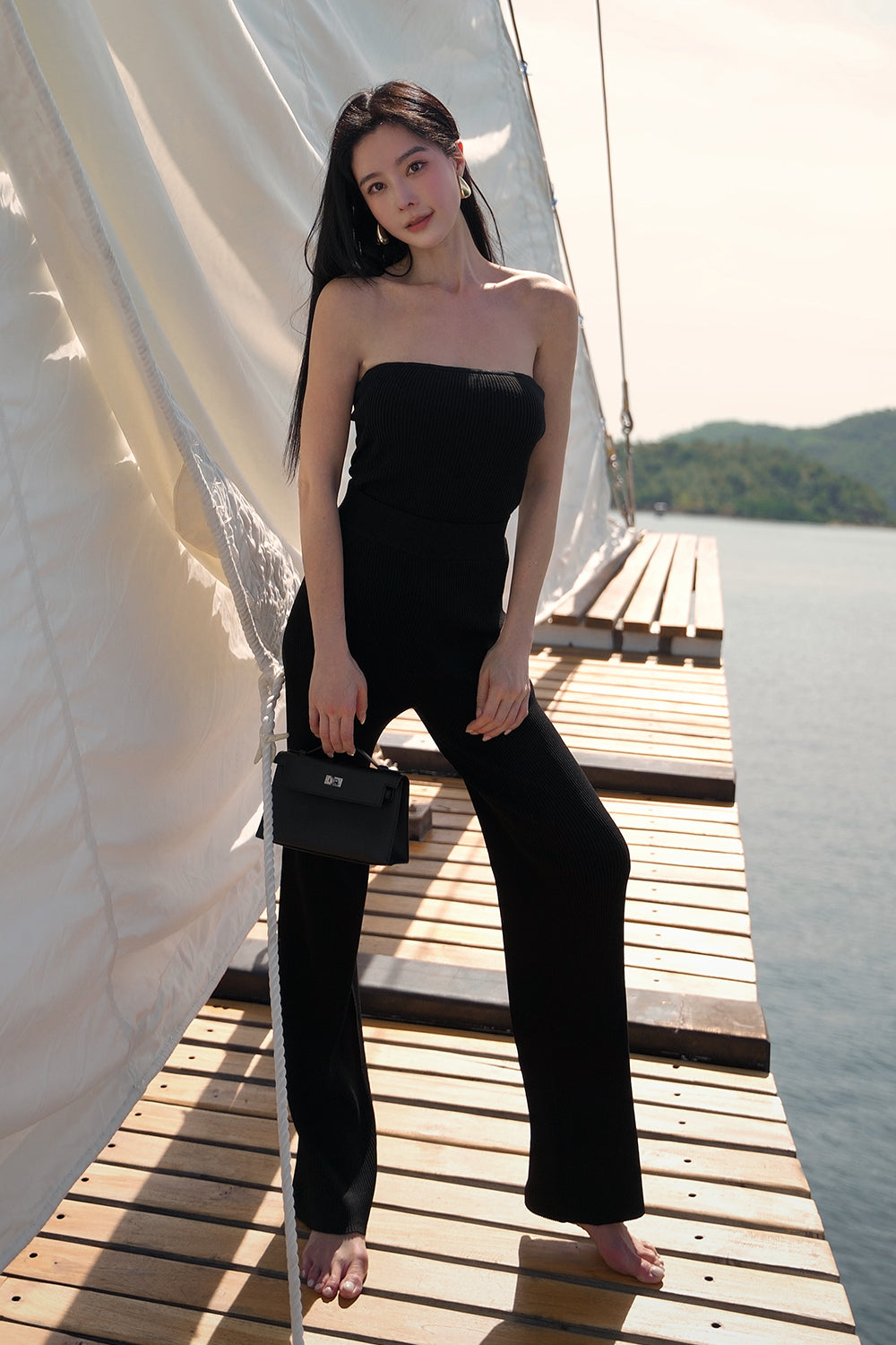 (現貨) Ice Knit High Waist Pants (冰紗長腿褲) By mumm - Milu
