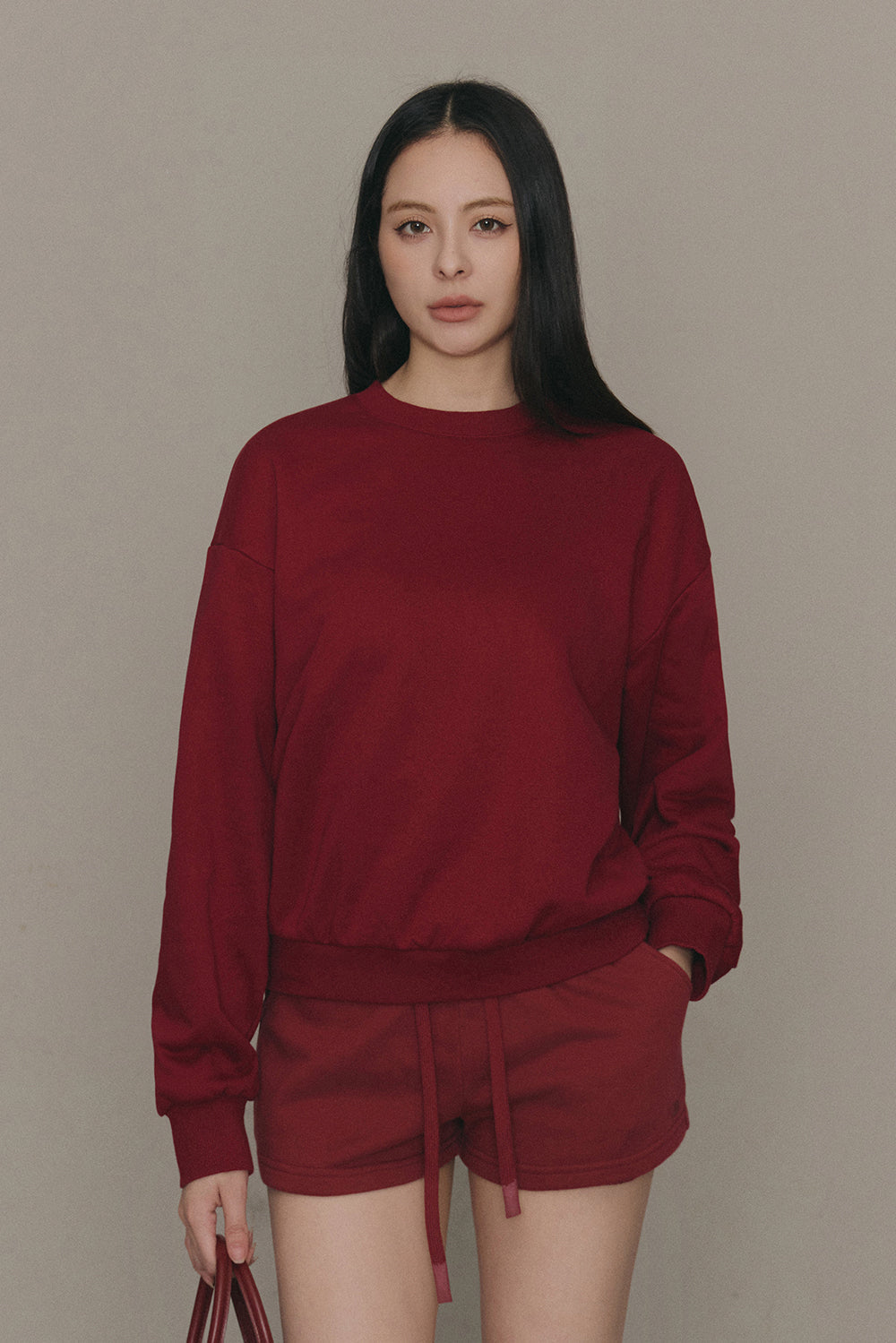 (現貨) Cozy Heater Sweatshirt (絨絨暖爐衛衣) -【礦石灰 L】 By mumm - Milu