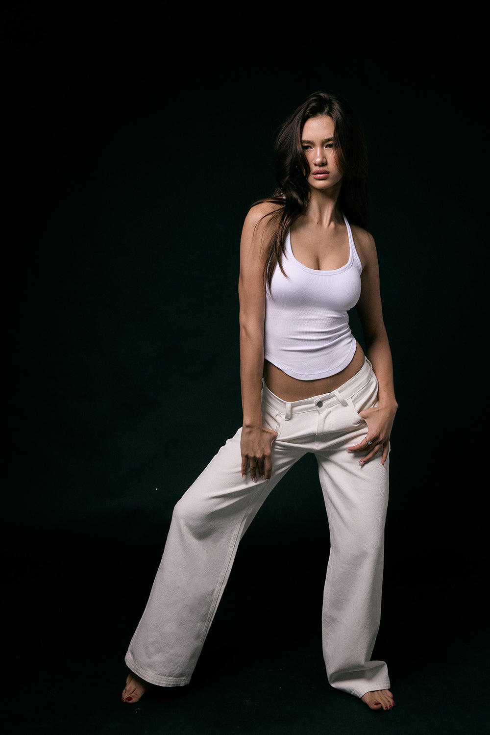 Elegant Rib Contour Back U-Neck BraTop <br/>一見鍾情羅紋美背U領BraTop