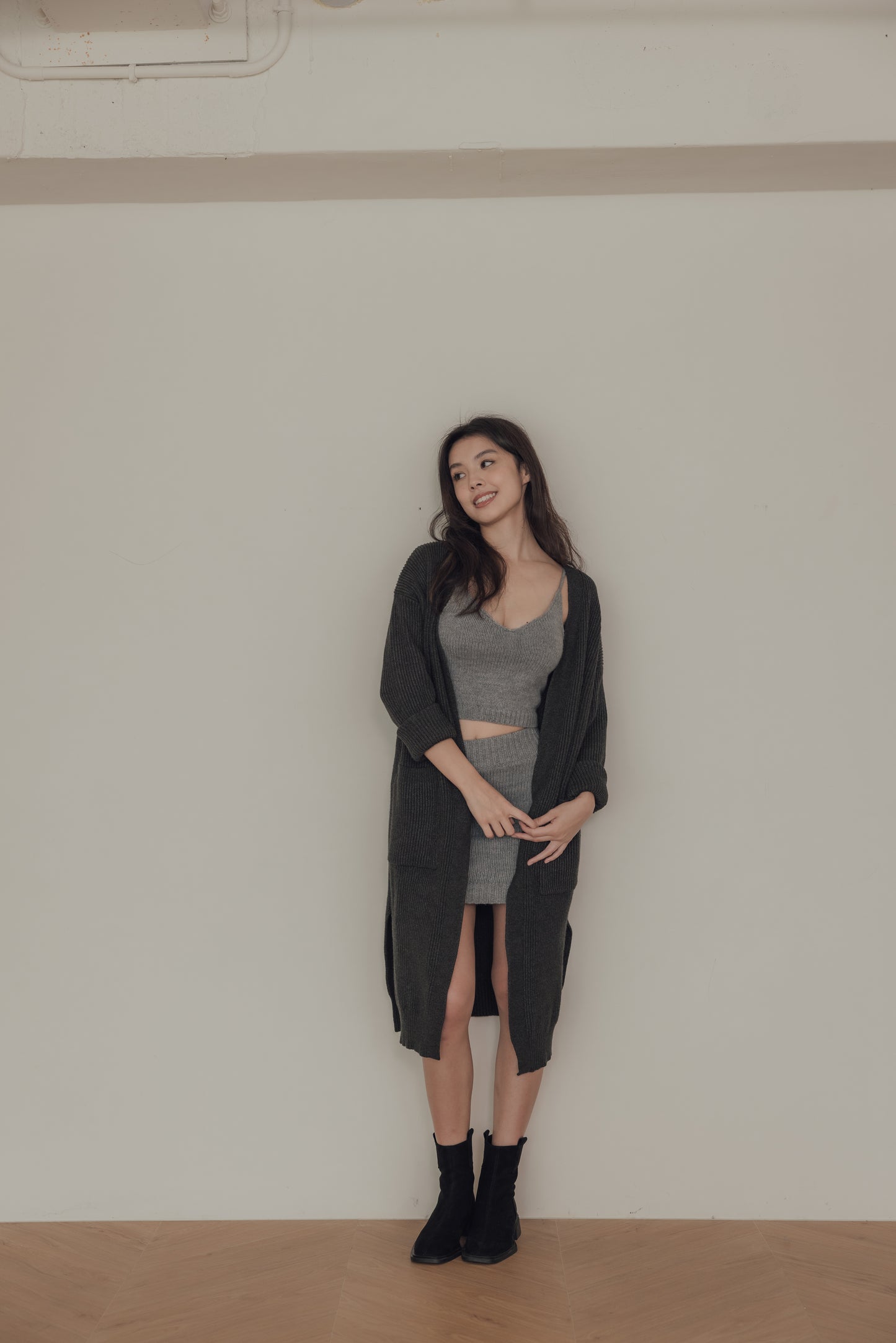 Knit Long Cardigan (針織開襟罩衫) By Beigy - Milu