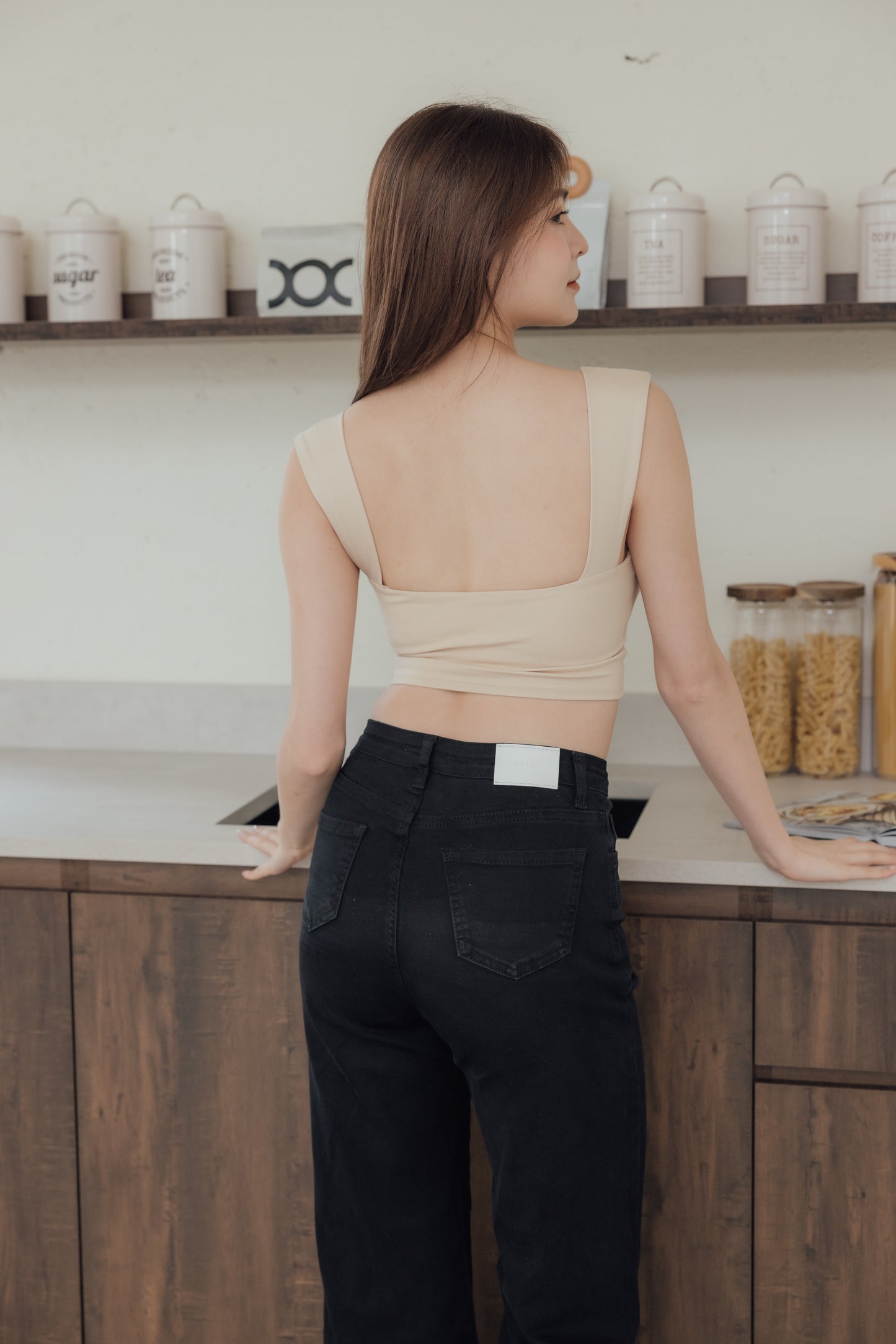 (現貨) Full Coverage Wide Strap Bra Top<br/>遮副乳寬肩Bra Top -【XS S】 By Beigy - Milu