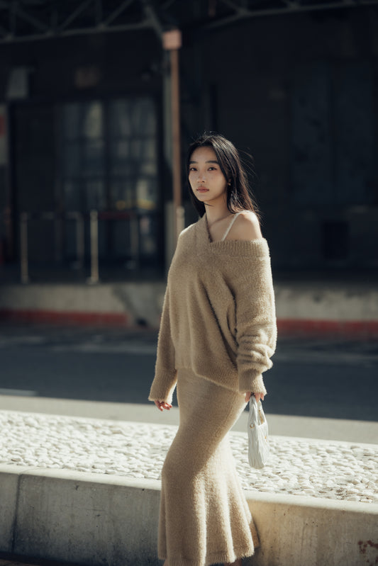 Faux Fur Mermaid Skirt<br/>水貂毛感魚尾裙 By Beigy - Milu