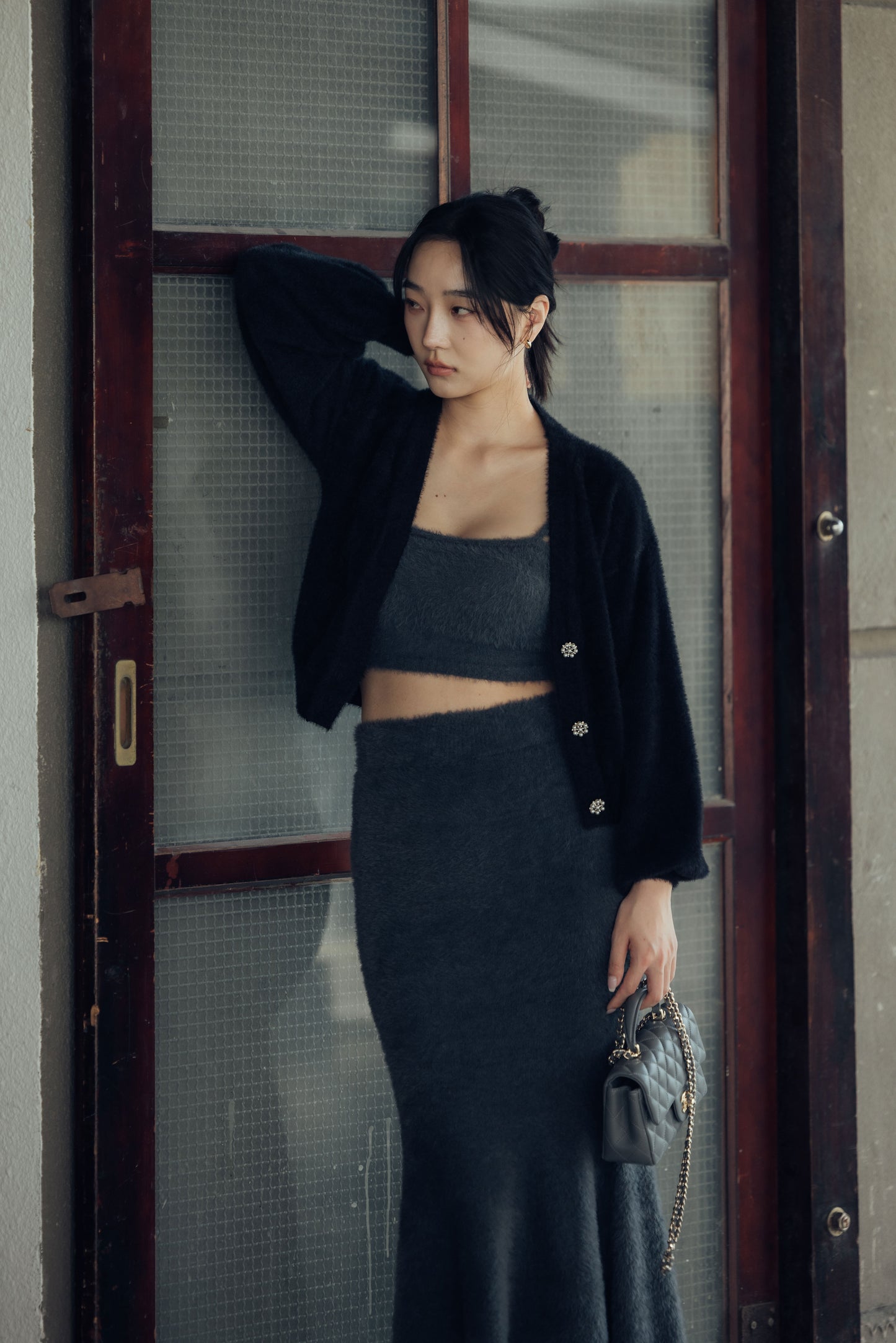 Faux Fur Push up Bra Top<br/>水貂毛感平口美背Bra Top By Beigy - Milu