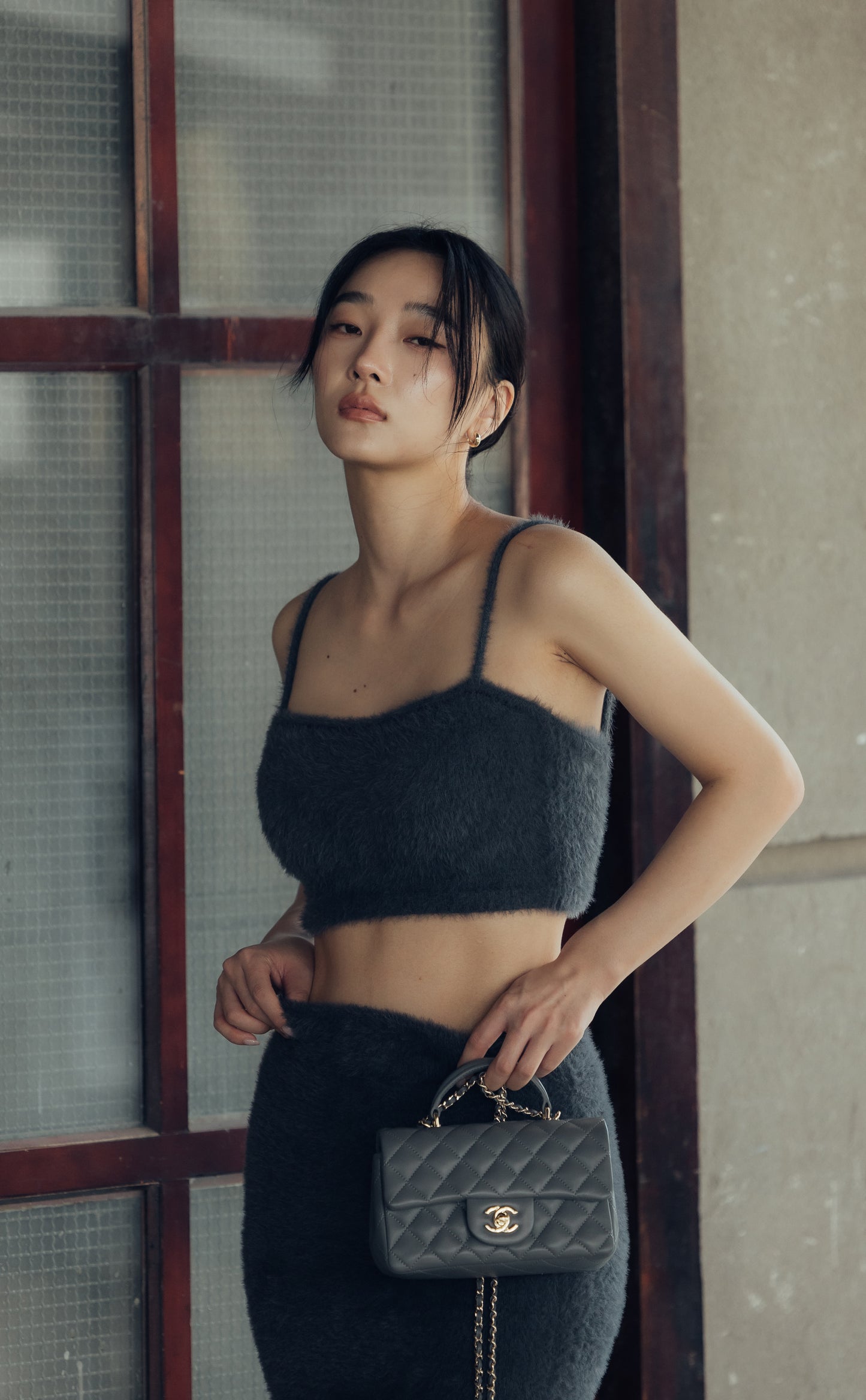 Faux Fur Push up Bra Top (水貂毛感平口美背) By Beigy - Milu