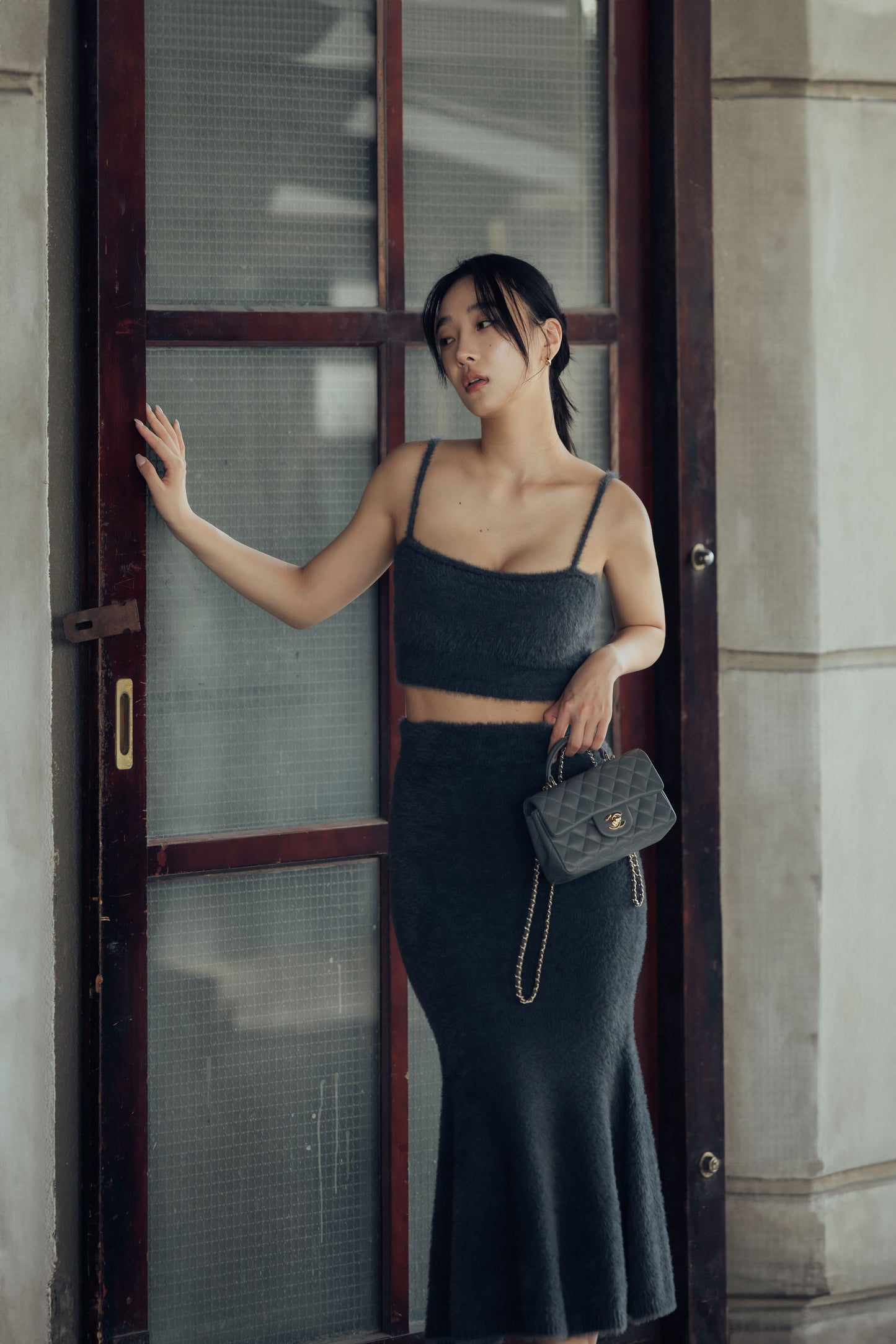 Faux Fur Push up Bra Top (水貂毛感平口美背) By Beigy - Milu