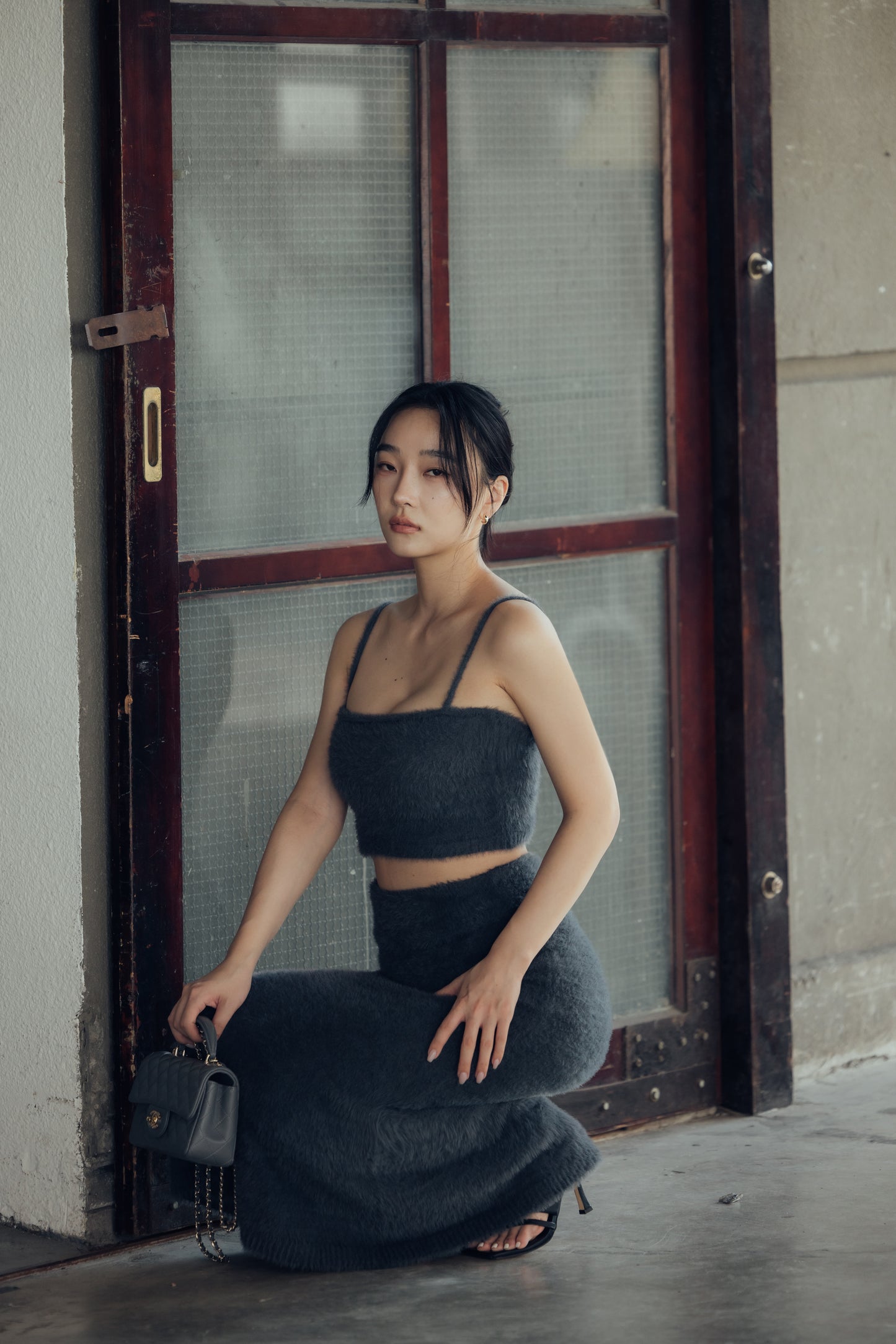 Faux Fur Push up Bra Top (水貂毛感平口美背) By Beigy - Milu