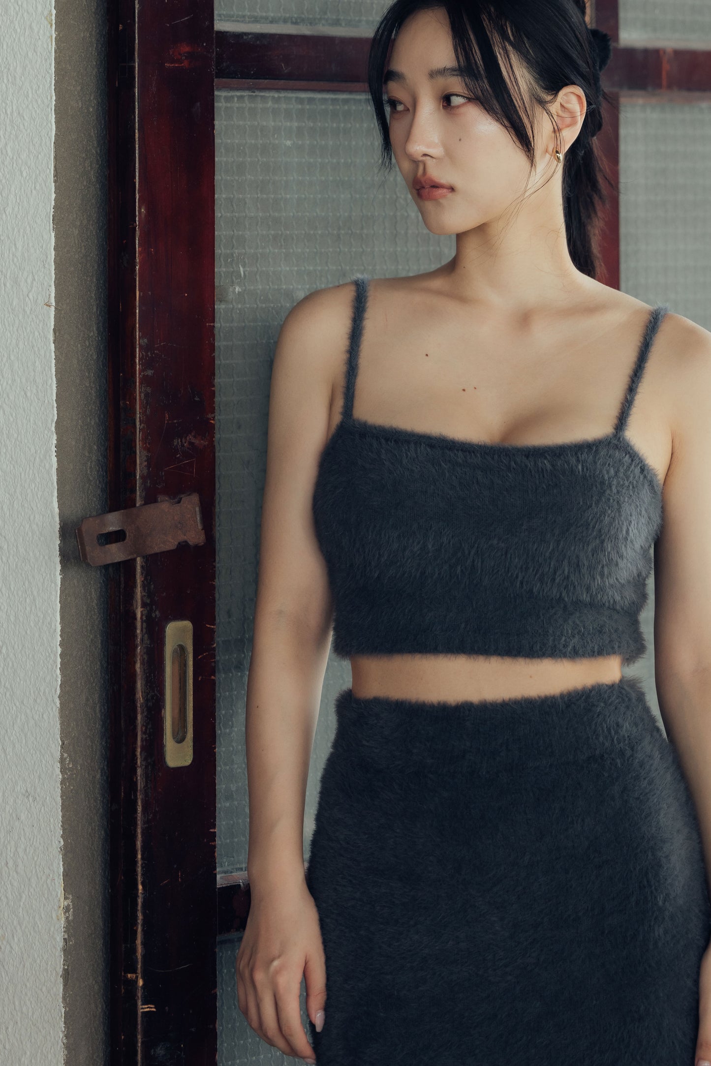Faux Fur Push up Bra Top (水貂毛感平口美背) By Beigy - Milu