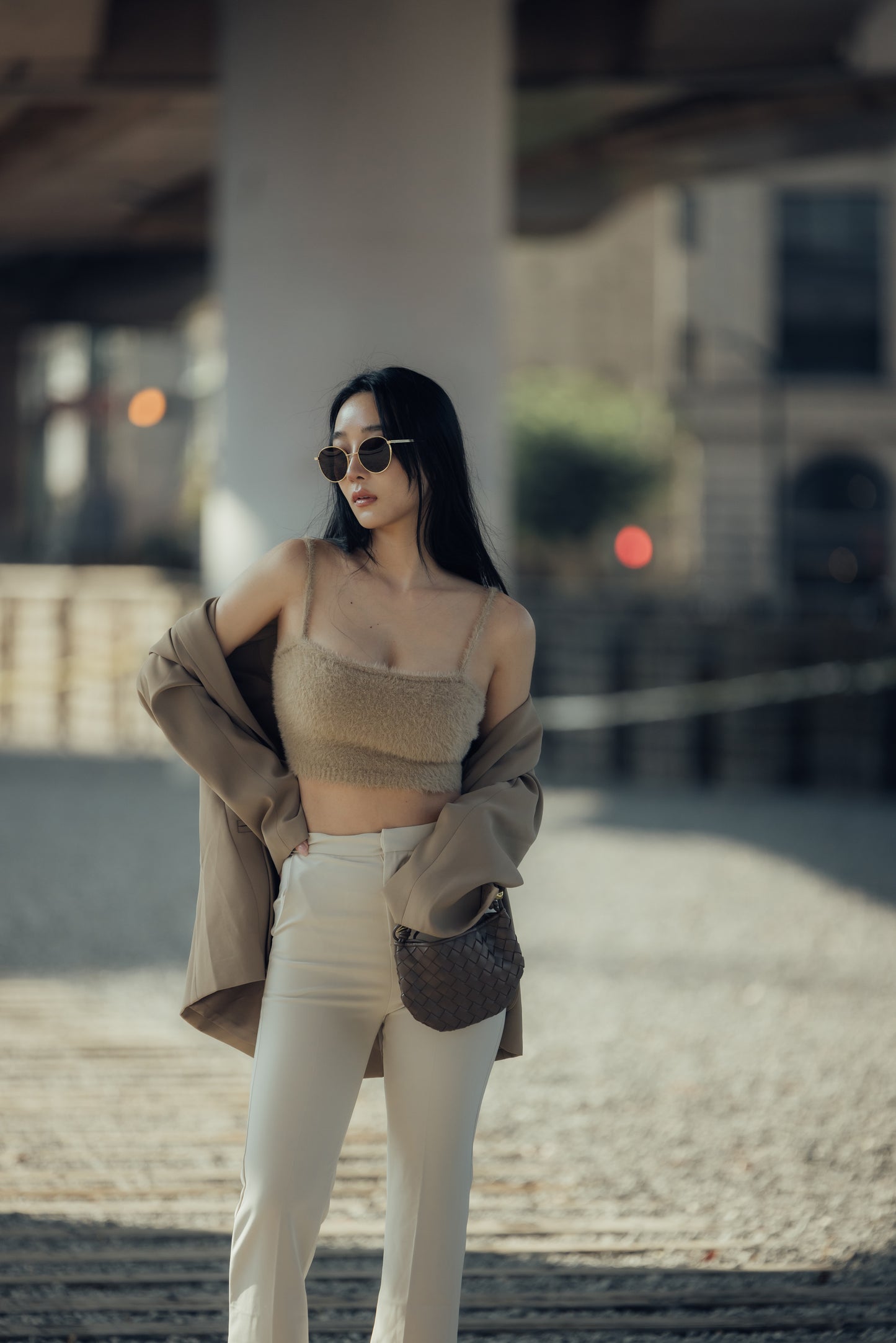 Faux Fur Push up Bra Top (水貂毛感平口美背) By Beigy - Milu