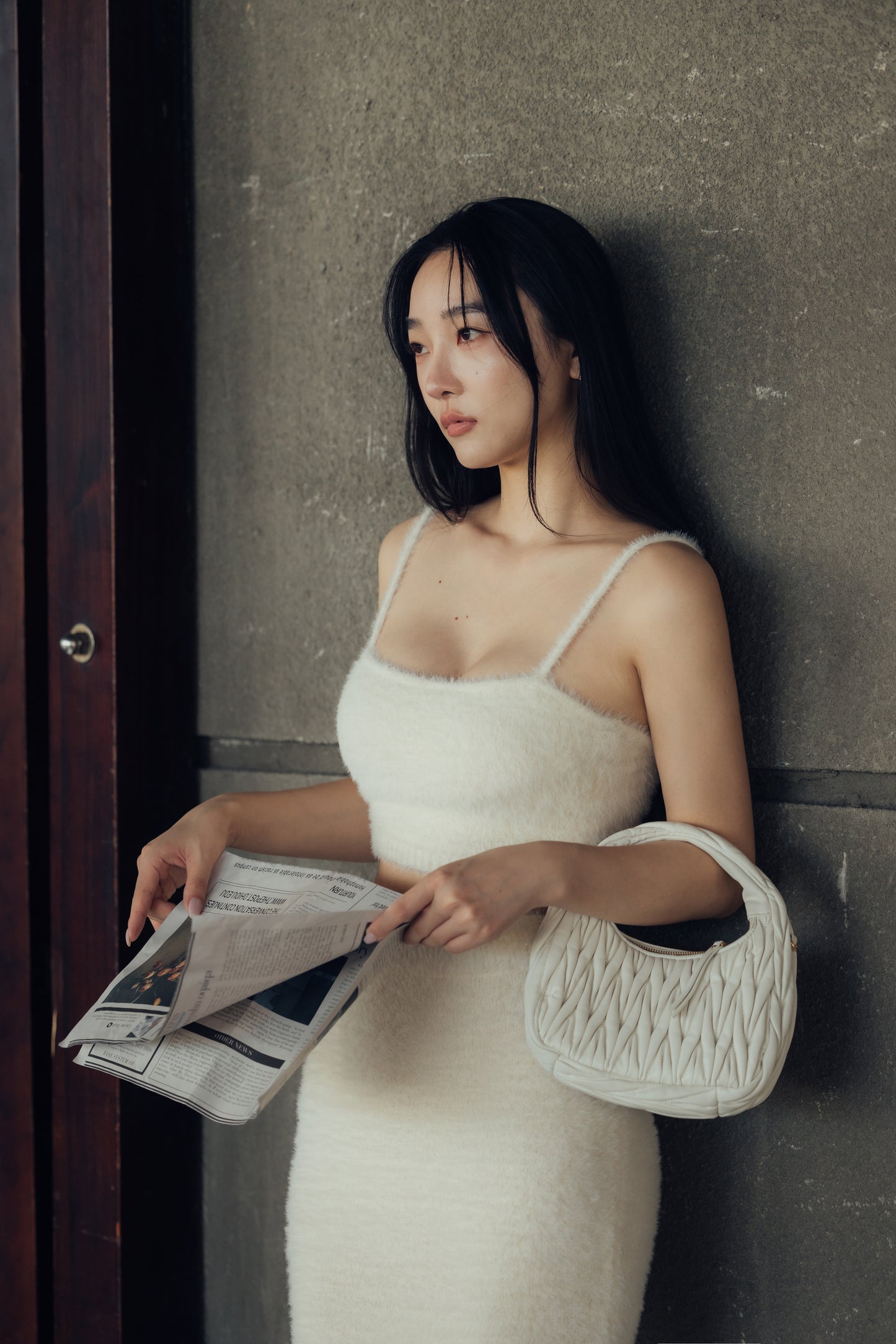 Faux Fur Push up Bra Top (水貂毛感平口美背) By Beigy - Milu