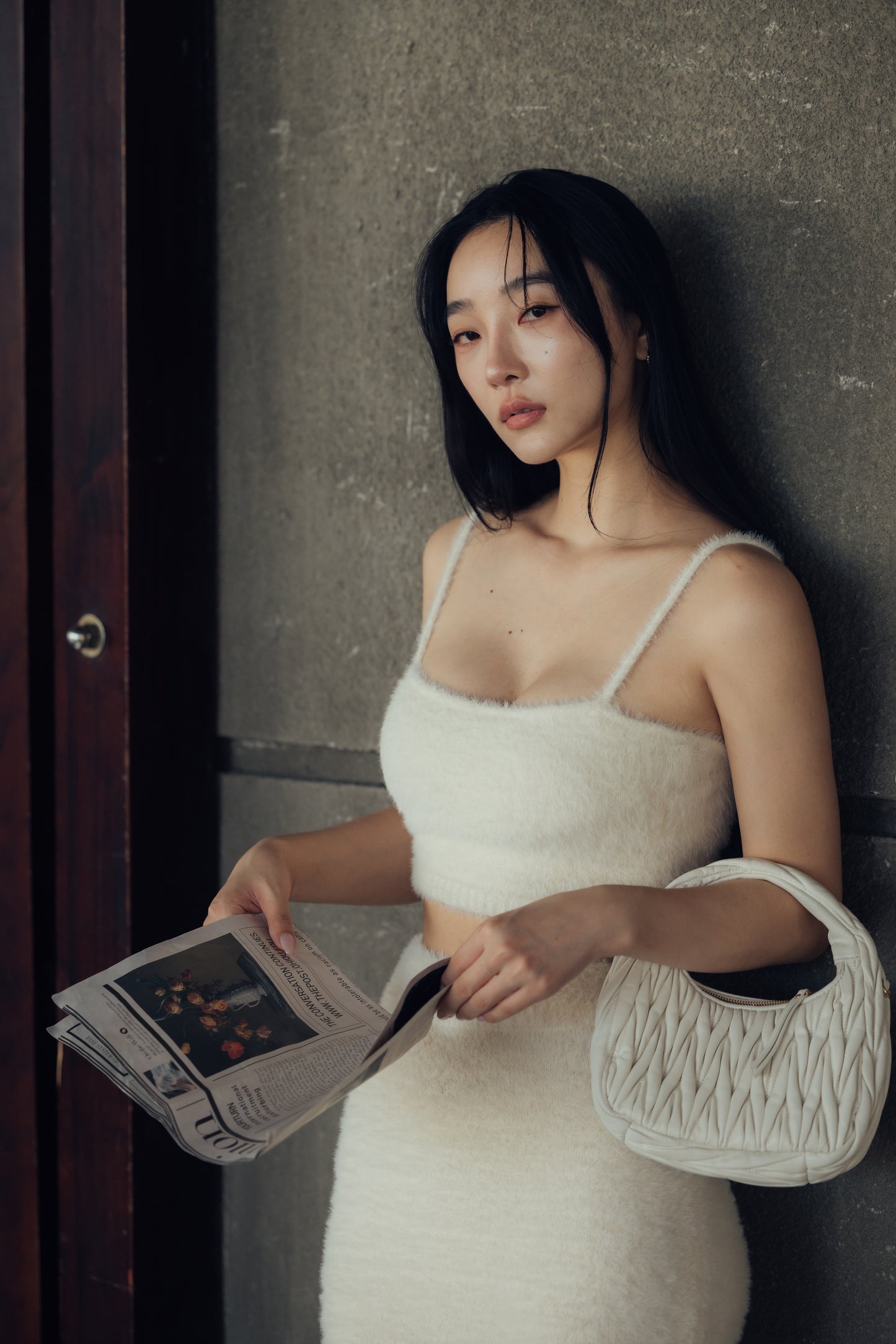 Faux Fur Push up Bra Top (水貂毛感平口美背) By Beigy - Milu