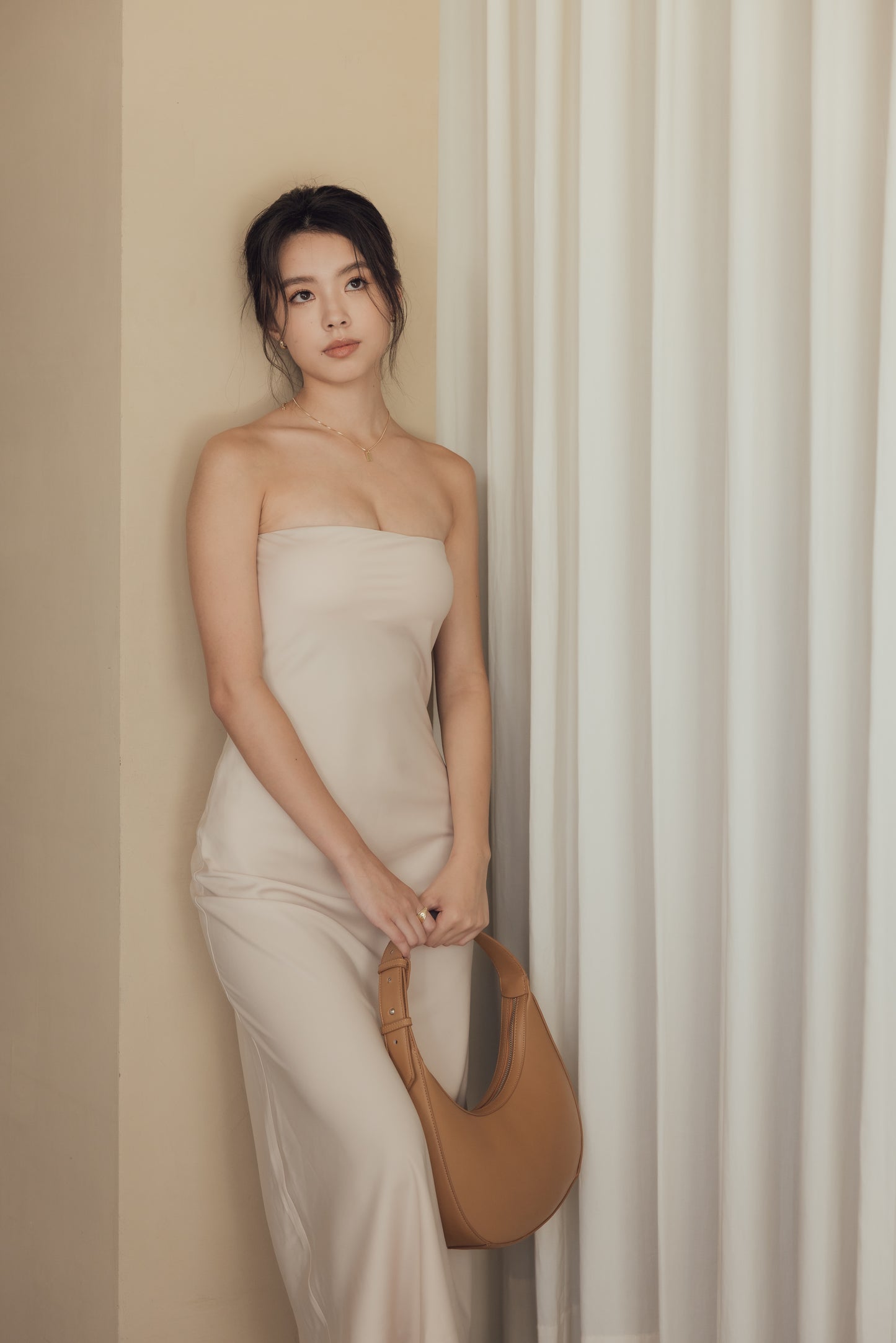 Satin Strapless Bra Dress (緞面平口) By Beigy - Milu