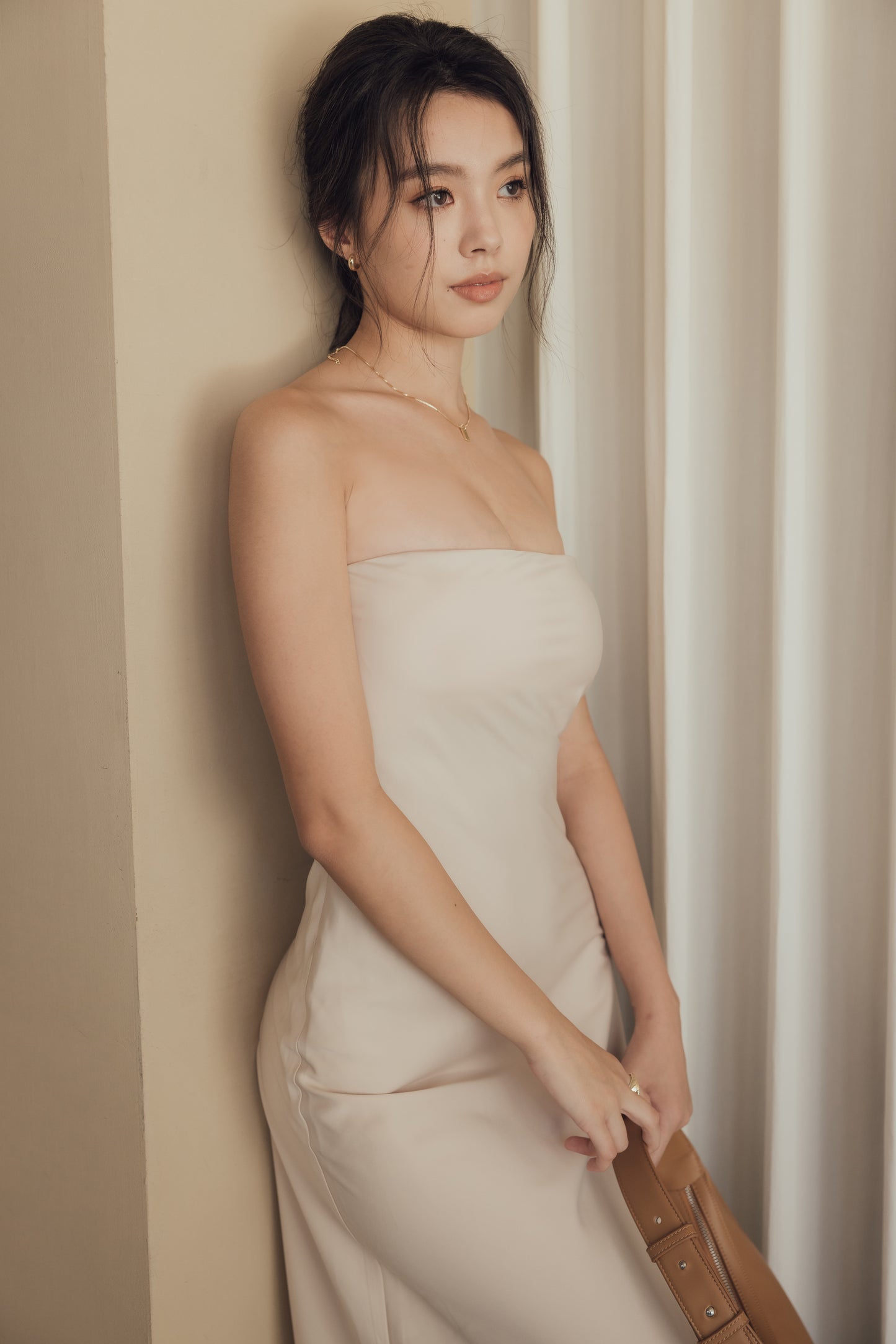 Satin Strapless Bra Dress (緞面平口) By Beigy - Milu