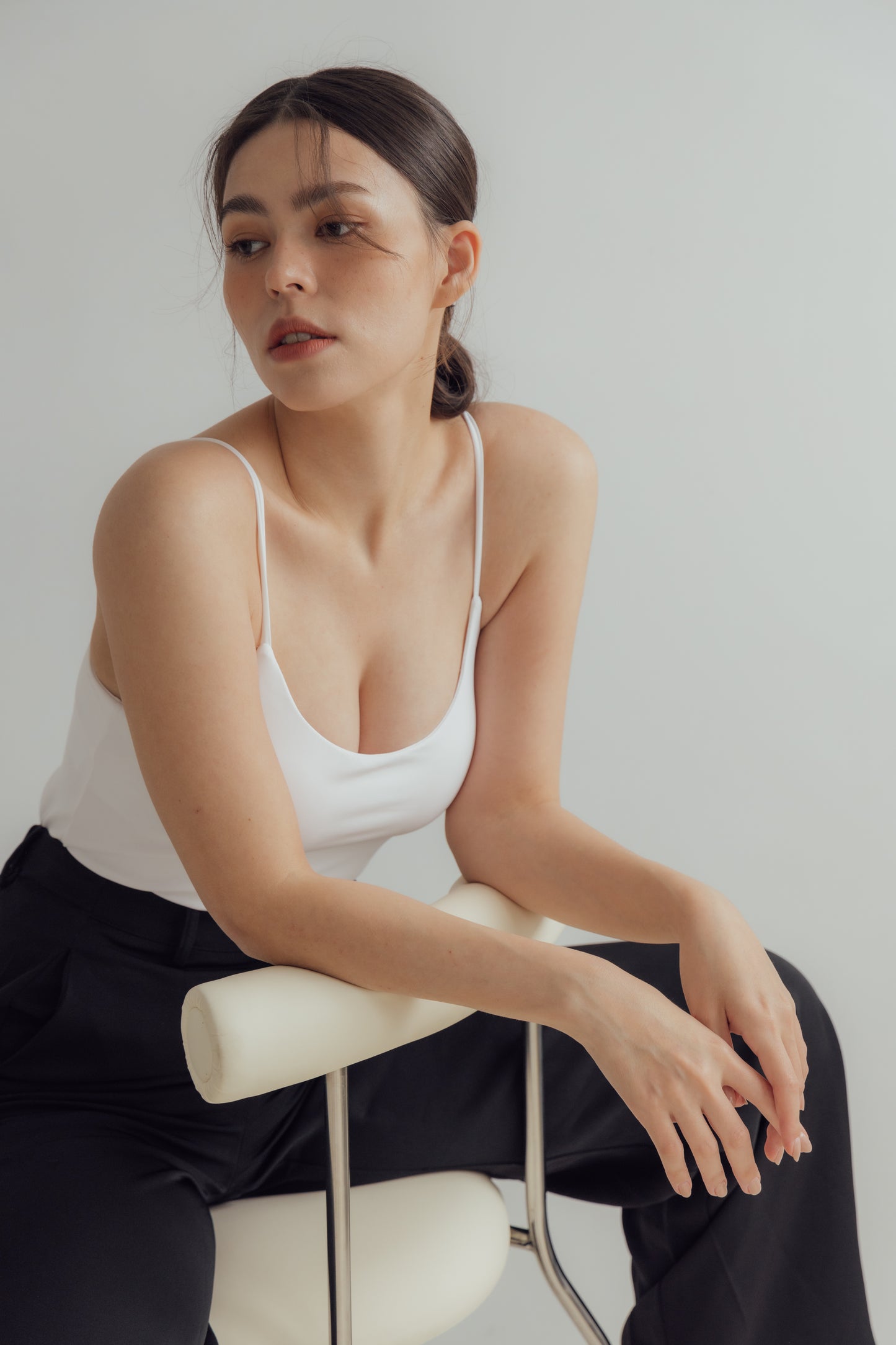 Push Up U-Neck Bra Top Long Ver. (爆乳U領/長版) By Beigy - Milu