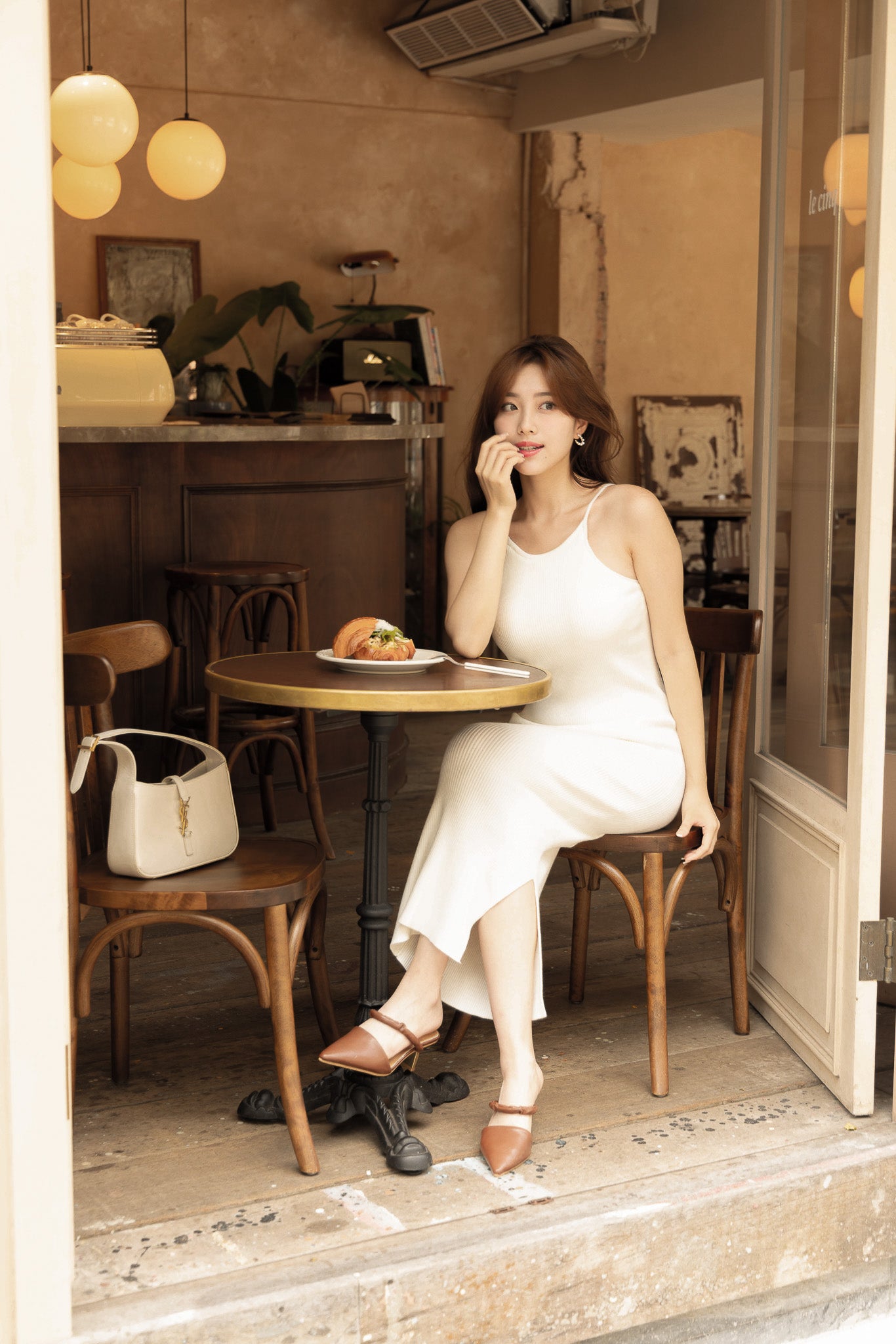 Knit Cold Shoulder Bra Dress (針織削肩) By Beigy - Milu