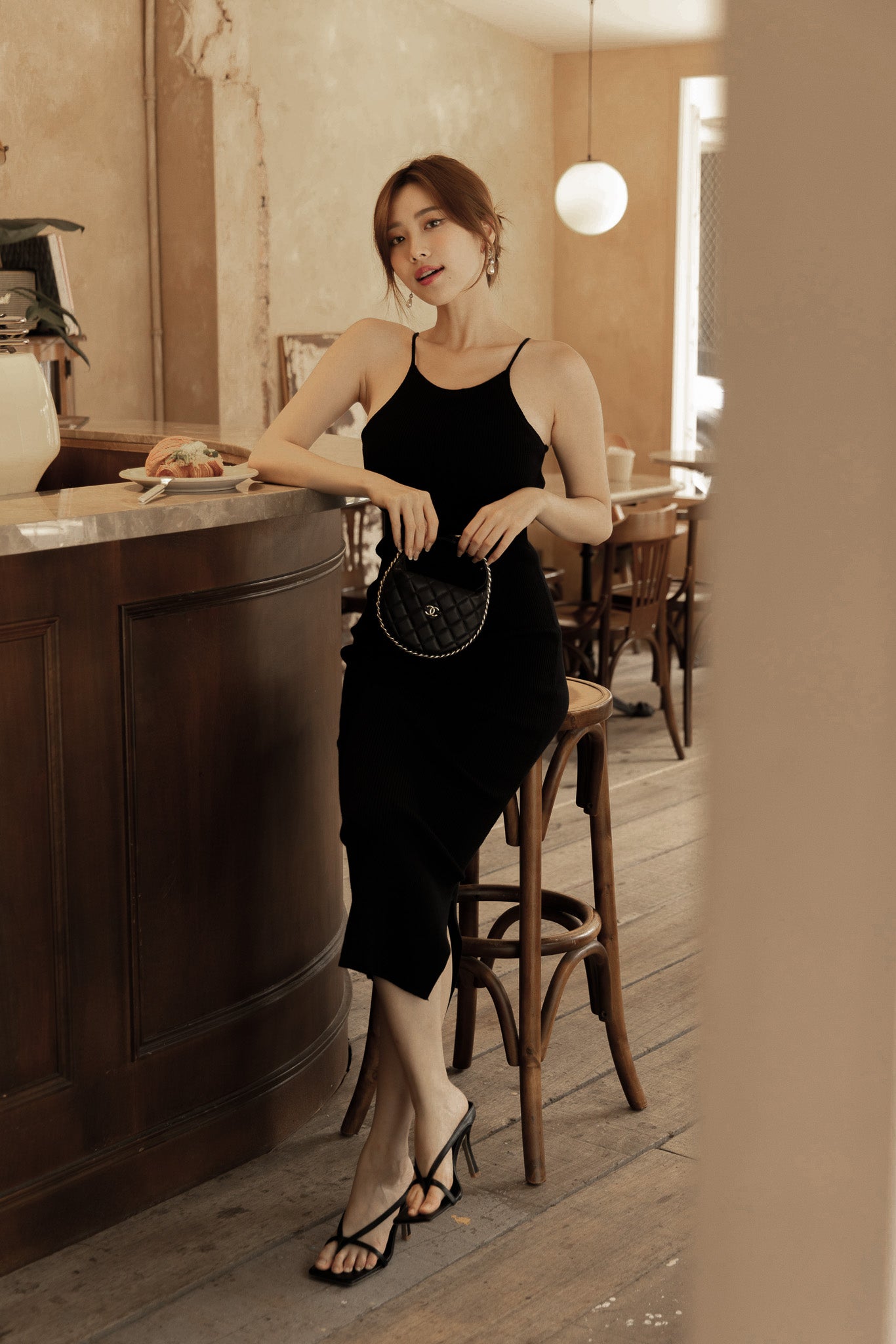 Knit Cold Shoulder Bra Dress (針織削肩) By Beigy - Milu