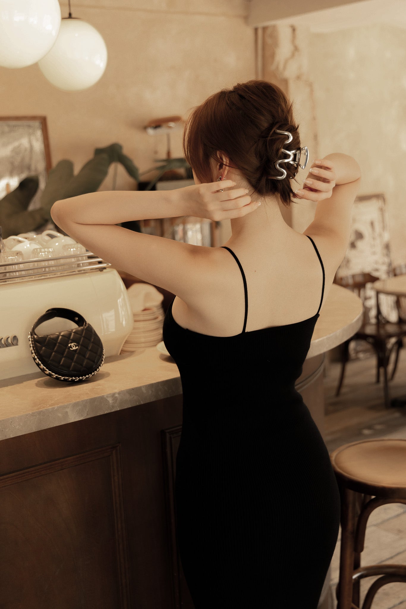 Knit Cold Shoulder Bra Dress (針織削肩) By Beigy - Milu
