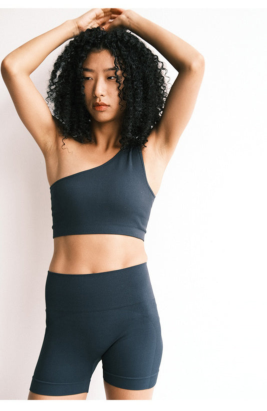 (最後現貨) Wrapin High Waist Sculpt Bike Short<br/>高腰單車褲 - 【霧藍M】 By AAAD - Active Wear - Milu