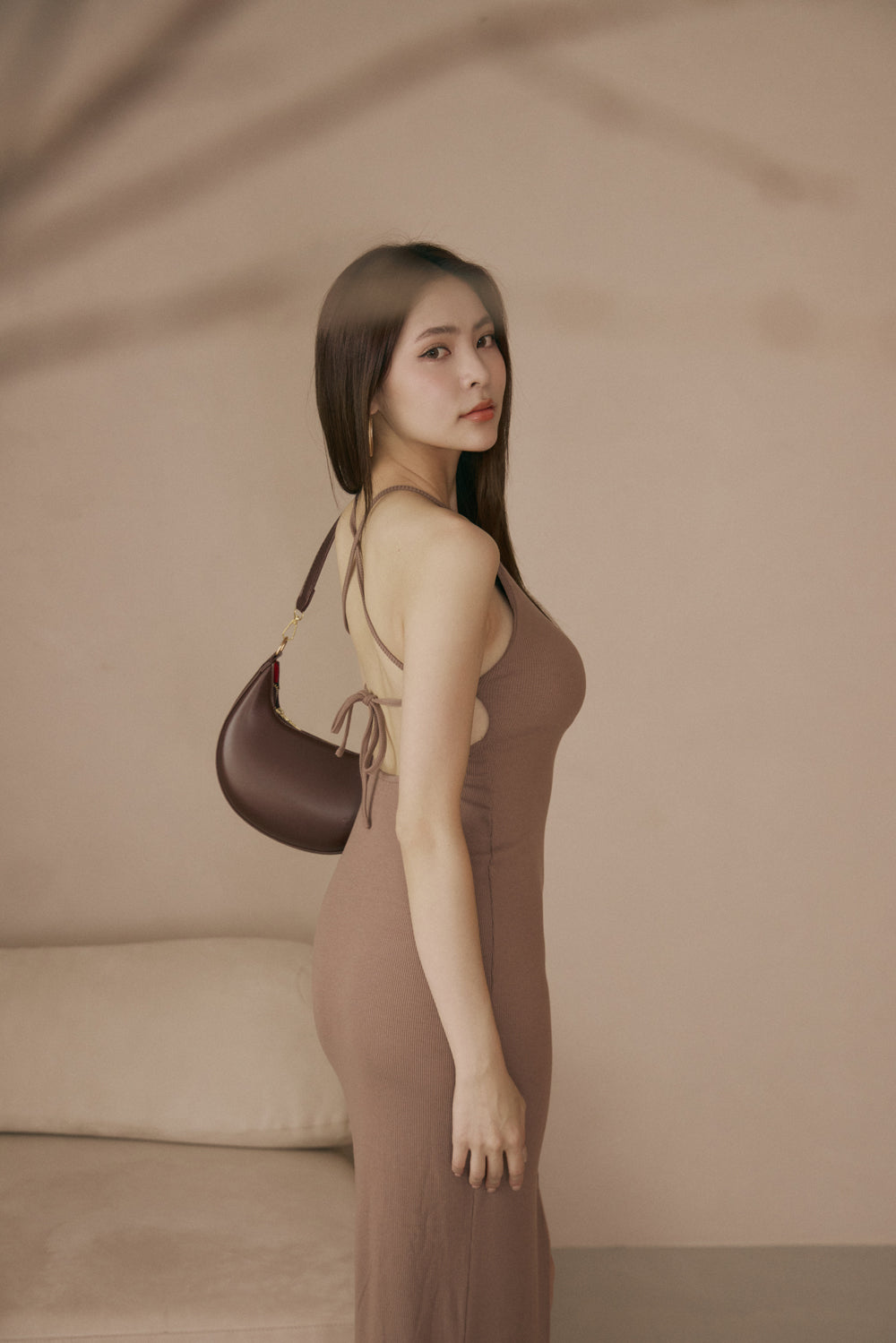 Open Back Halter Bra Dress (160以下必入-美背後綁帶削肩) By Beigy - Milu