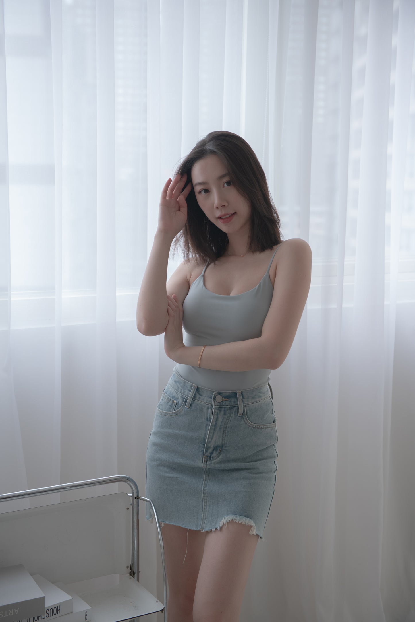 Push Up U-Neck Bra Top Long Ver. (爆乳U領/長版) By Beigy - Milu