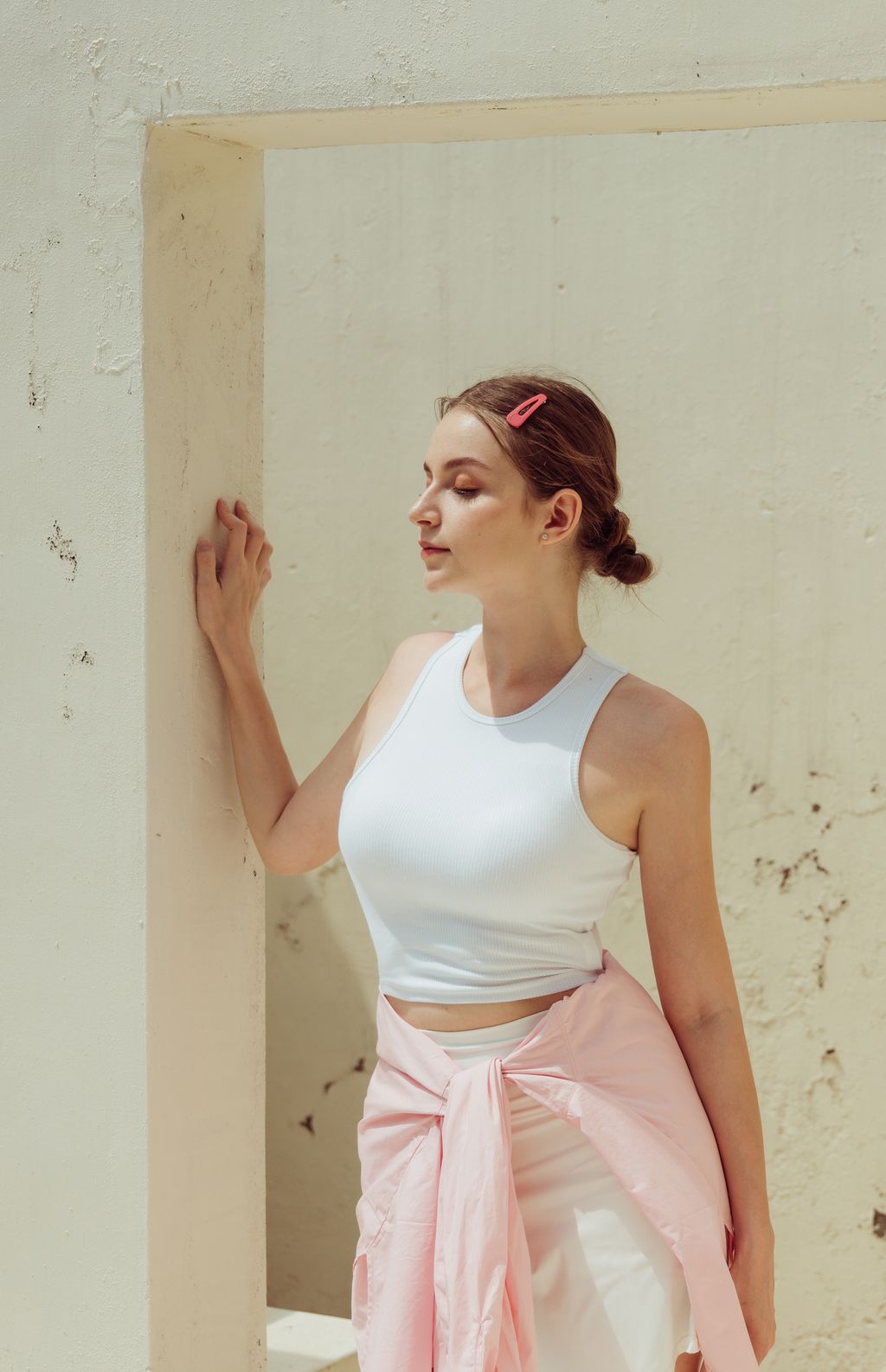 Push Up Padded Tank Top (削肩push up) By Beigy - Milu