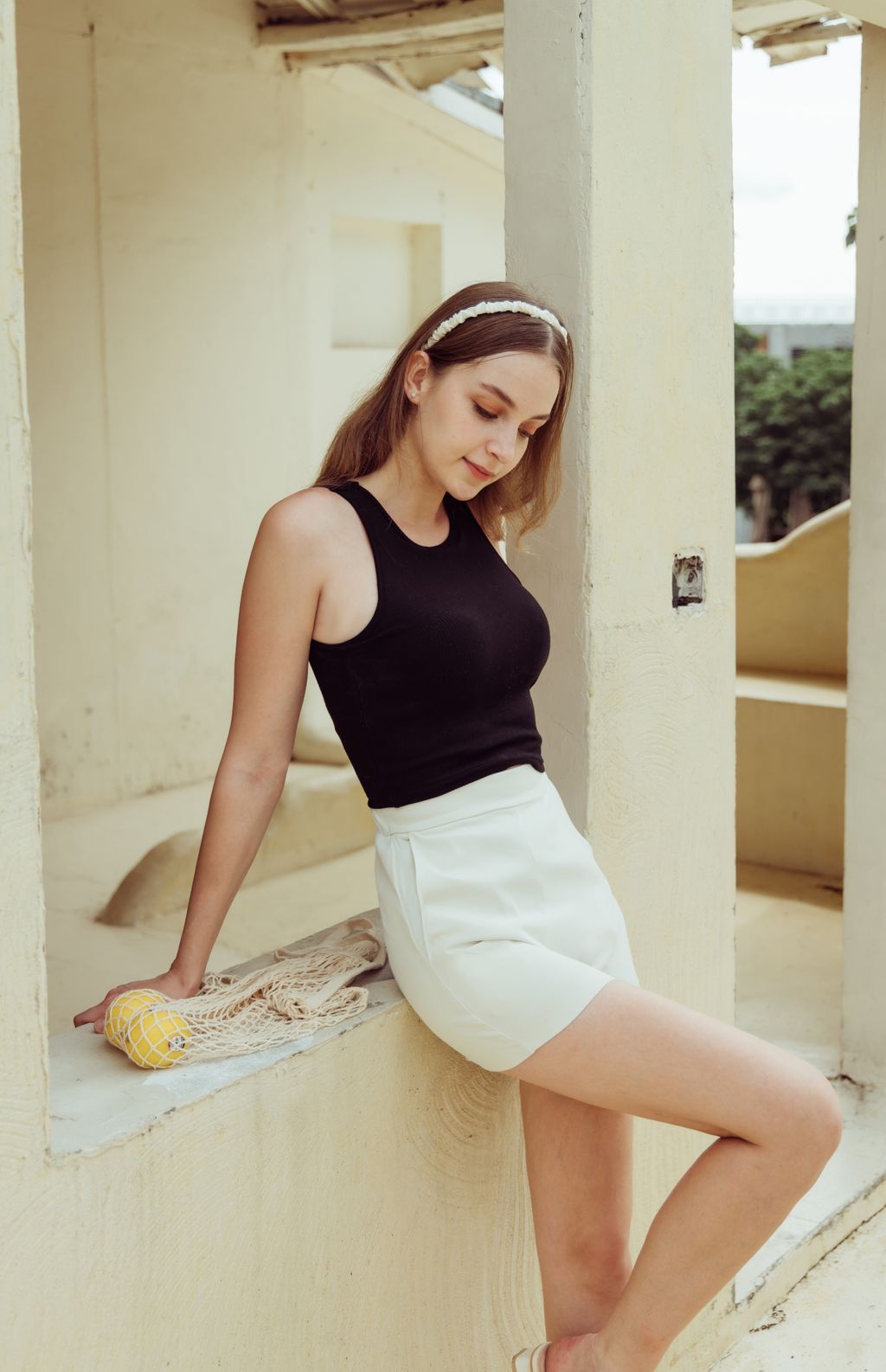 Push Up Padded Tank Top (削肩push up) By Beigy - Milu