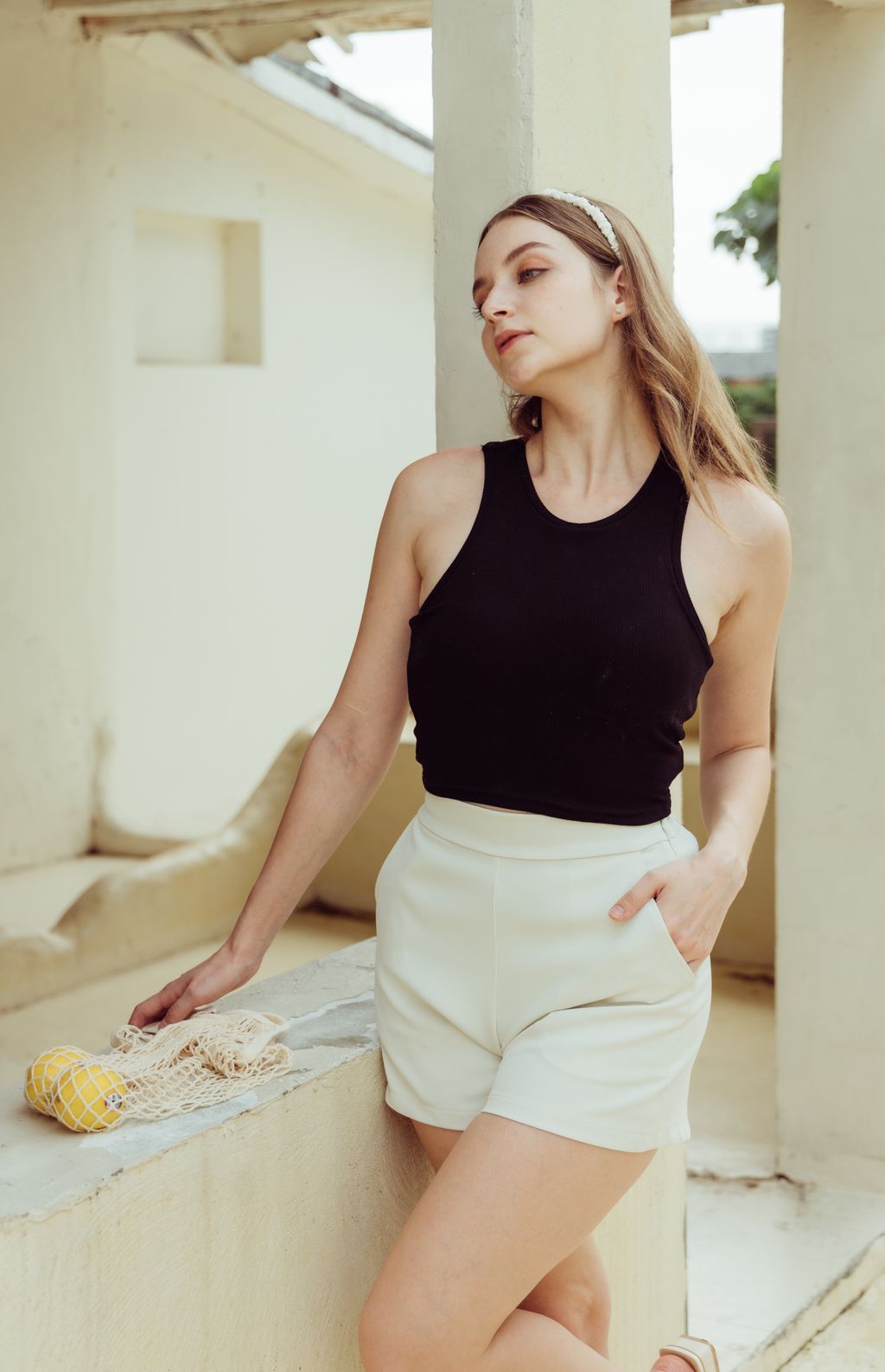 Push Up Padded Tank Top (削肩push up) By Beigy - Milu