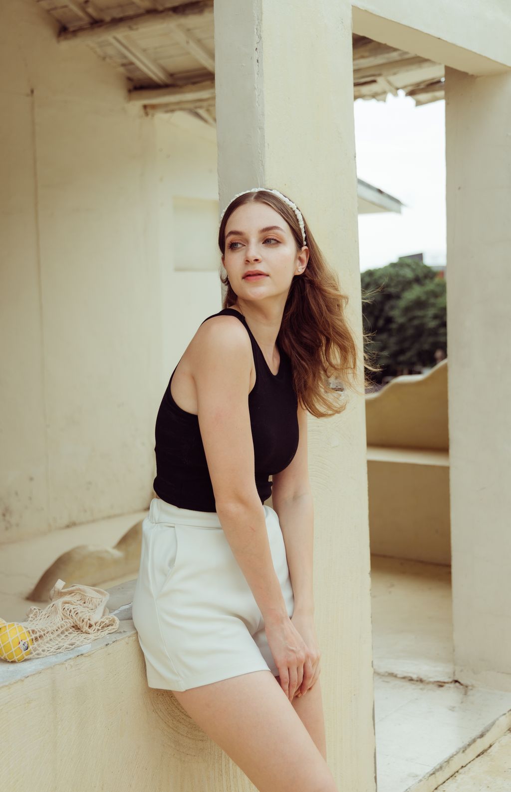 Push Up Padded Tank Top (削肩push up) By Beigy - Milu